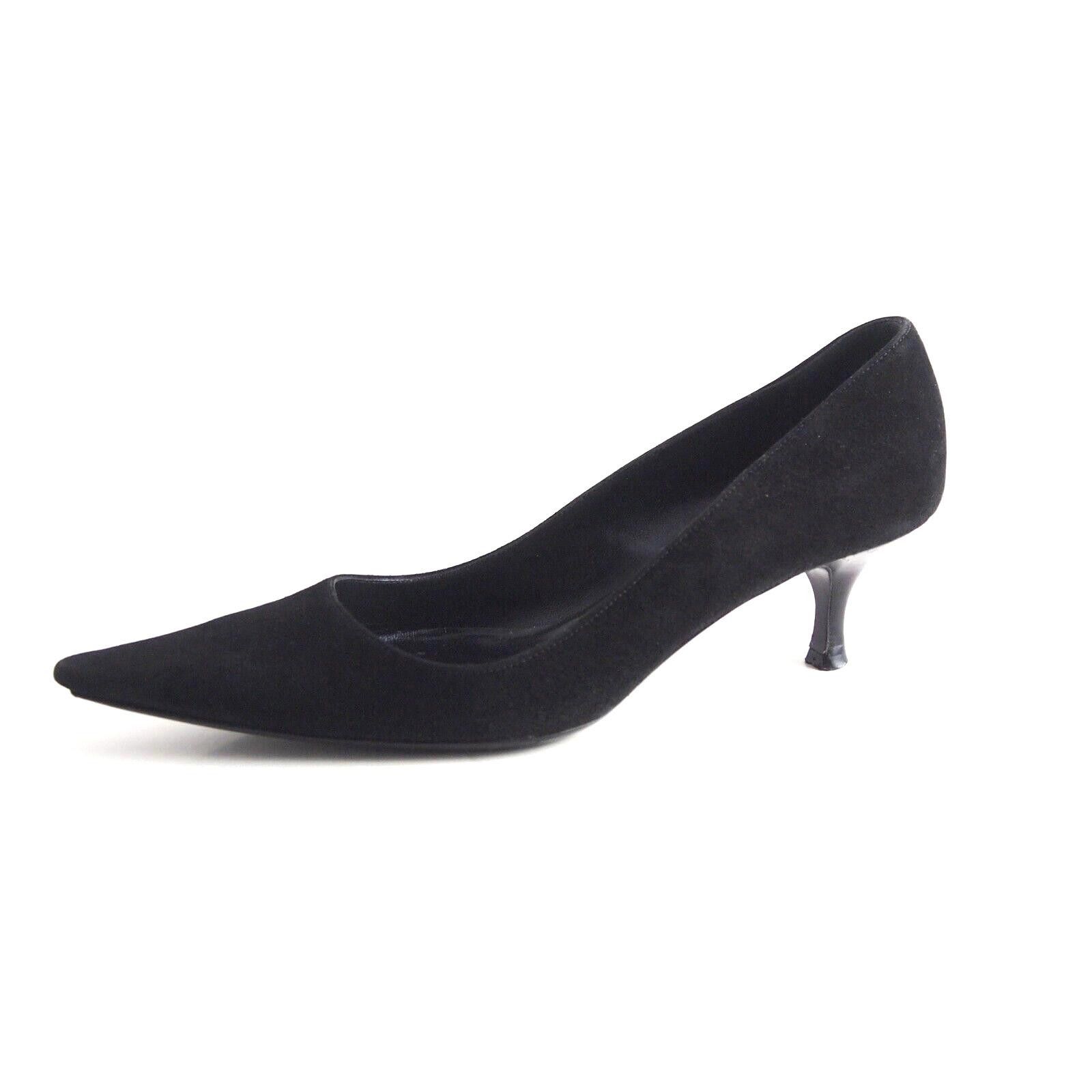 Bally Bally Tavai Mid Heel Pumps Black Suede US 6.5 EU 37 Size US 6.5 / IT 36.5 - 1 Thumbnail