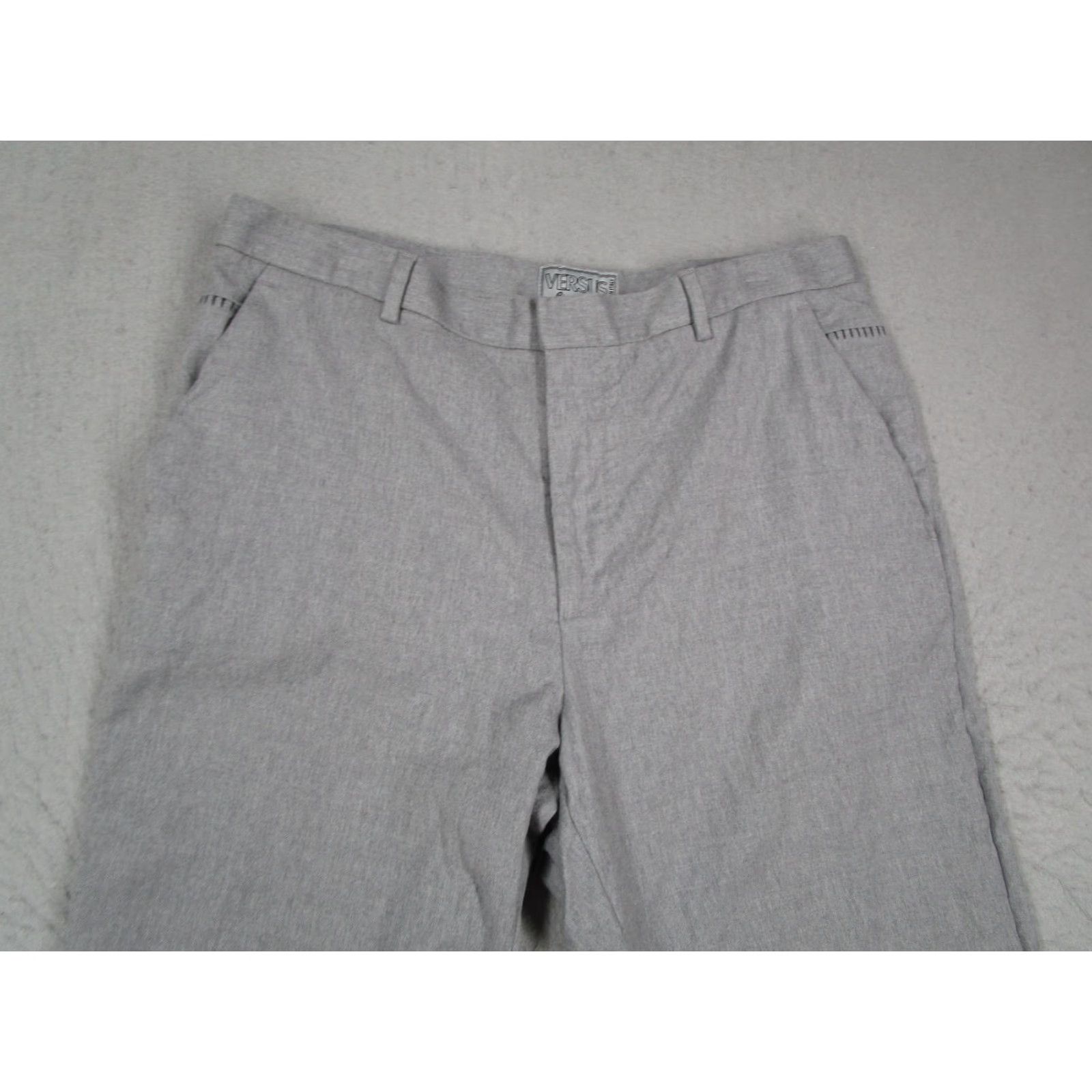 Versus VINTAGE Versus Gianni Versace Dress Pants Mens 36 Gray Virgin Wool Trousers Y2K Retro Size US 36 / EU 52 - 2 Thumbnail
