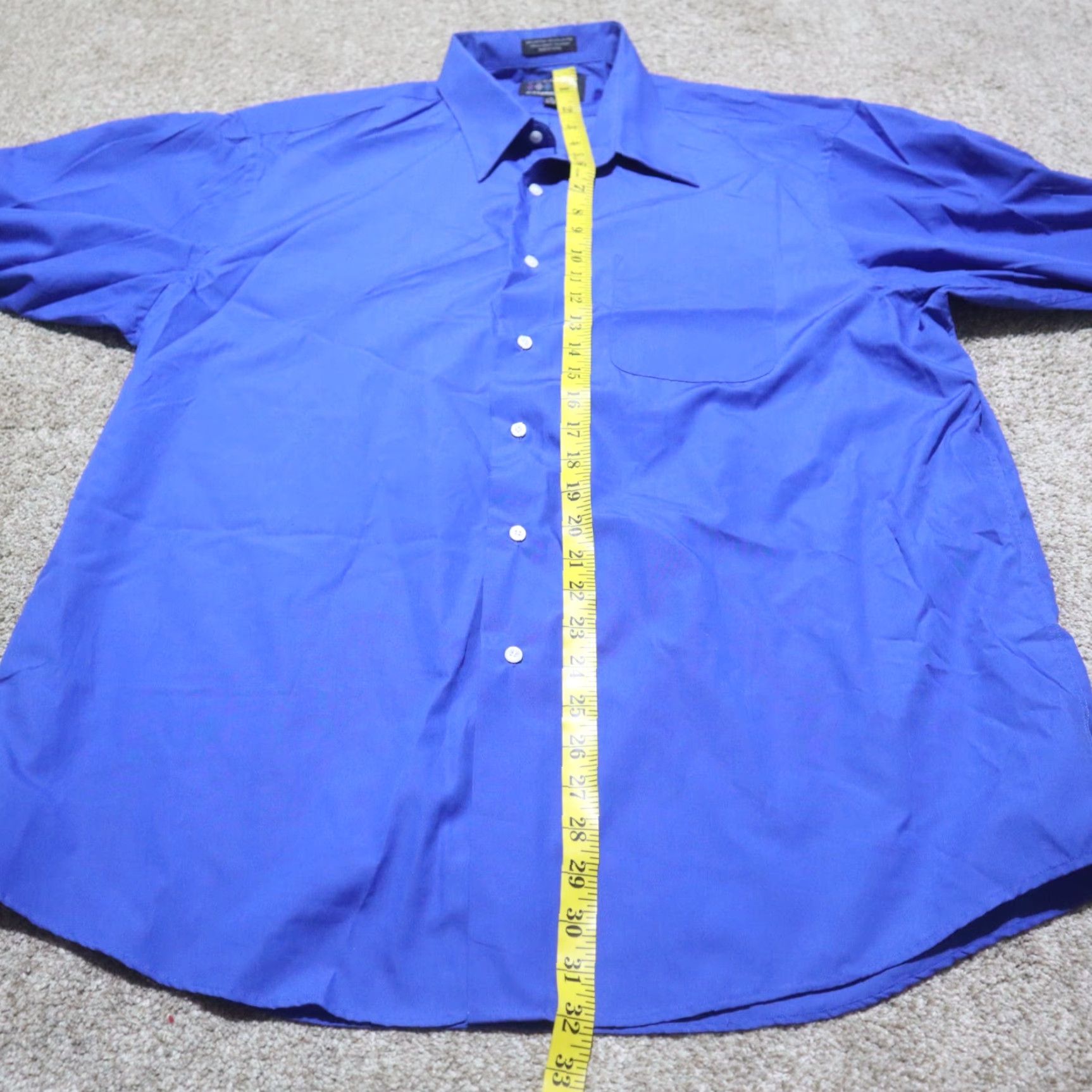 Alexander Julian Alexander Julian Shirt Button-Up XL Blue Mens Long Sleeve Size US XL / EU 56 / 4 - 5 Thumbnail