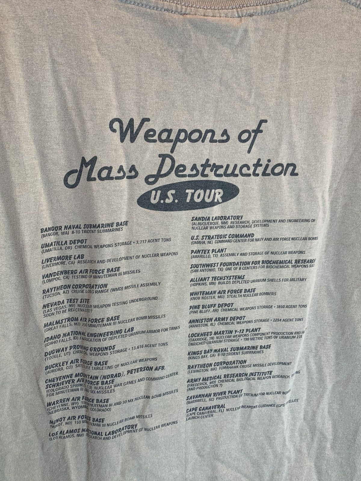 Other RARE Vintage Weapons Of Mass Destruction USA-Made Tour Shirt Size US S / EU 44-46 / 1 - 4 Thumbnail