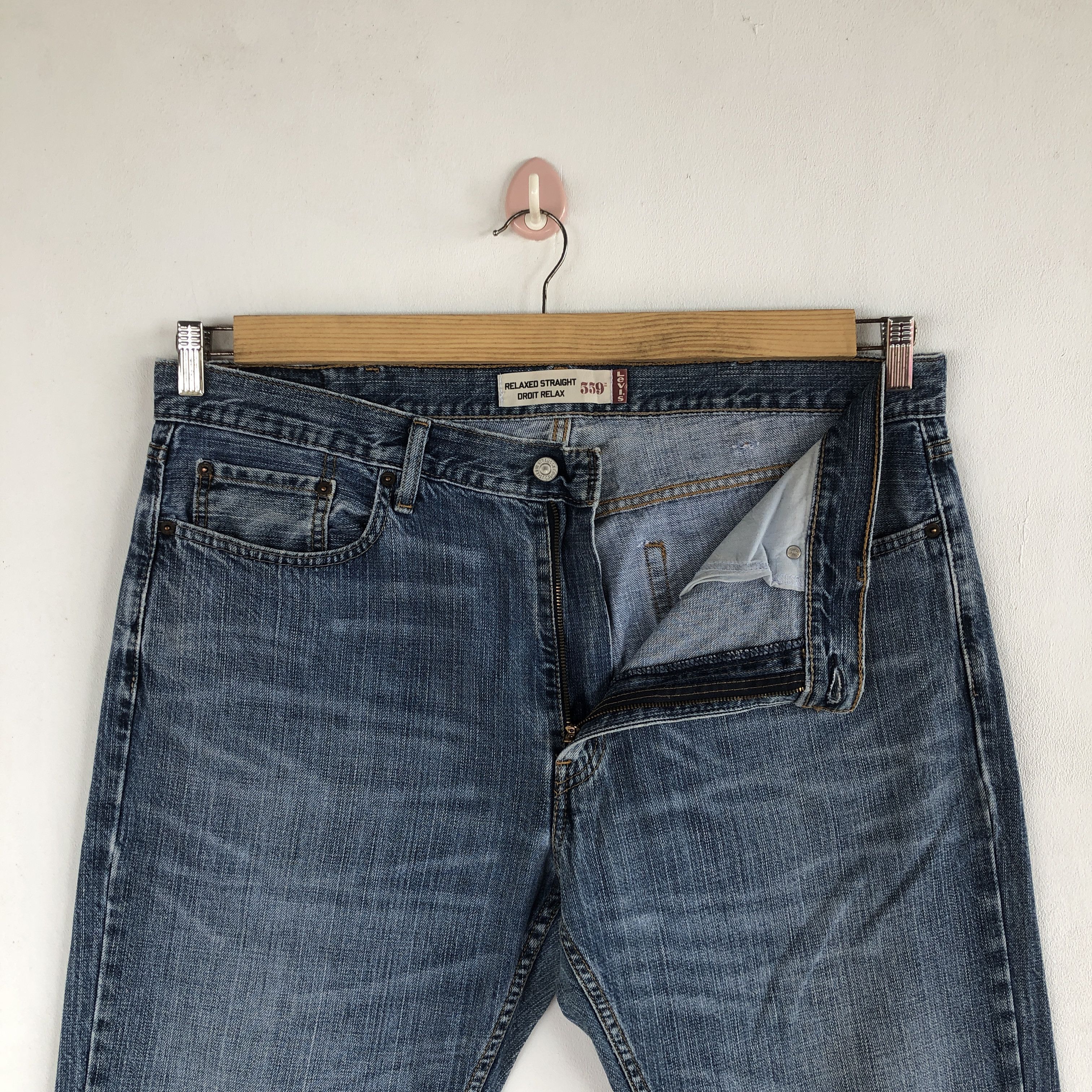 Levi's Vintage Levis 559 Baggy Jeans Levi's Relaxed Straight Denim Size US 36 / EU 52 - 6 Thumbnail