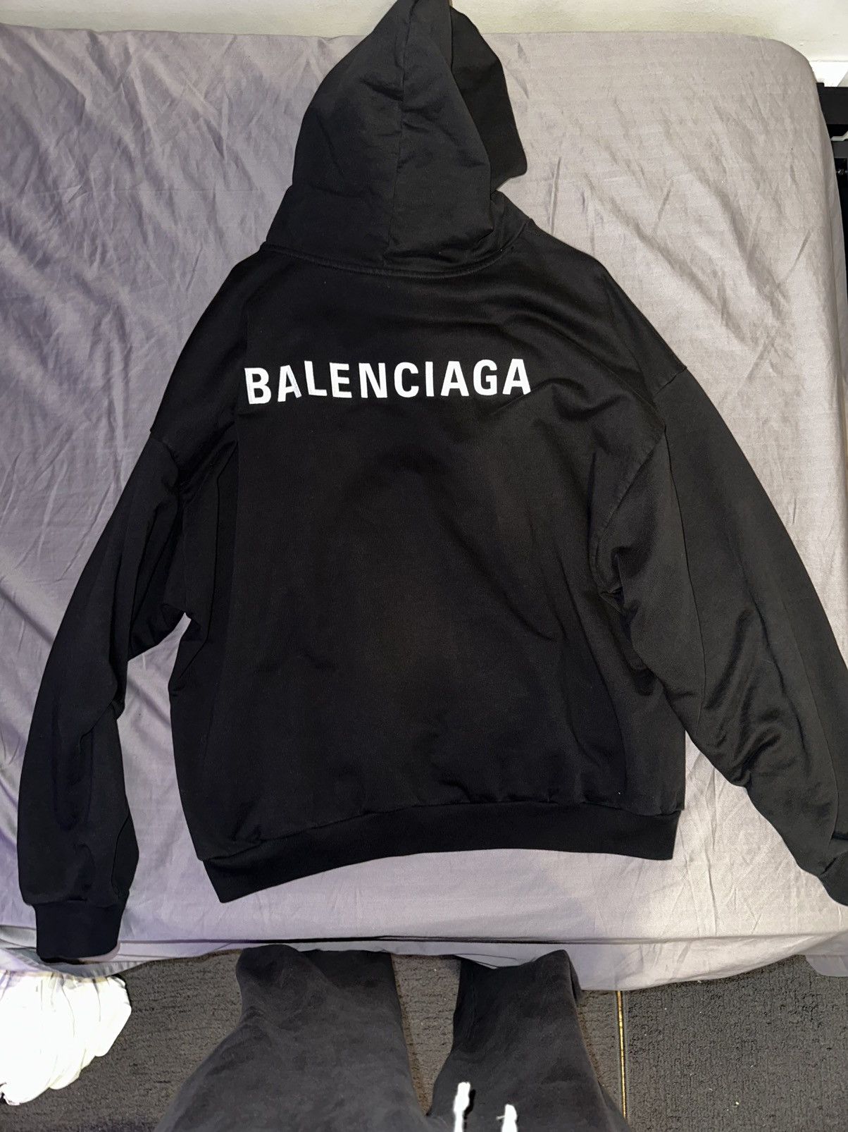 Balenciaga Plain Logo Hoodie