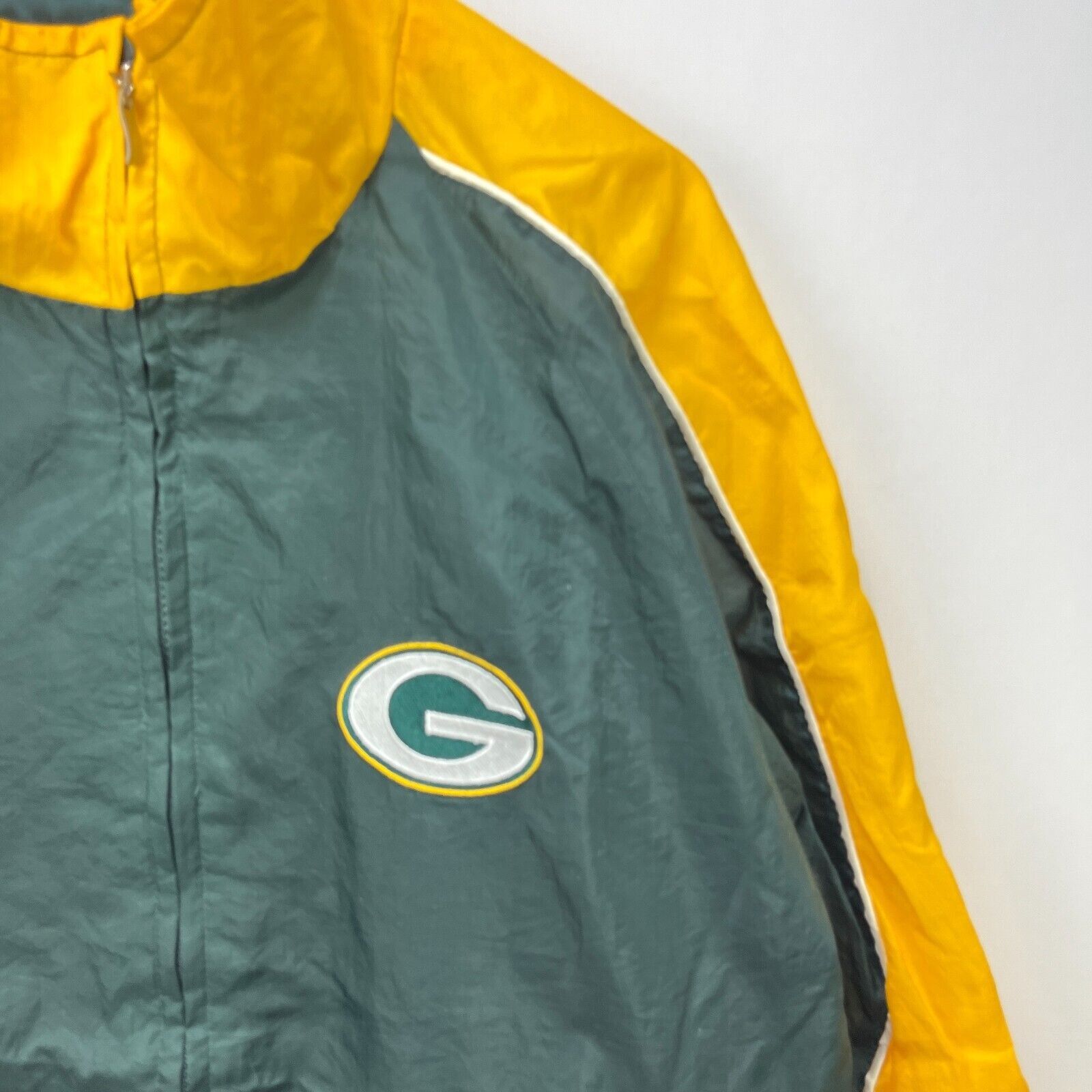 NFL × Vintage Vintage 90s Green Bay Packers LogoAthletic Windbreaker Large Size US L / EU 52-54 / 3 - 3 Thumbnail