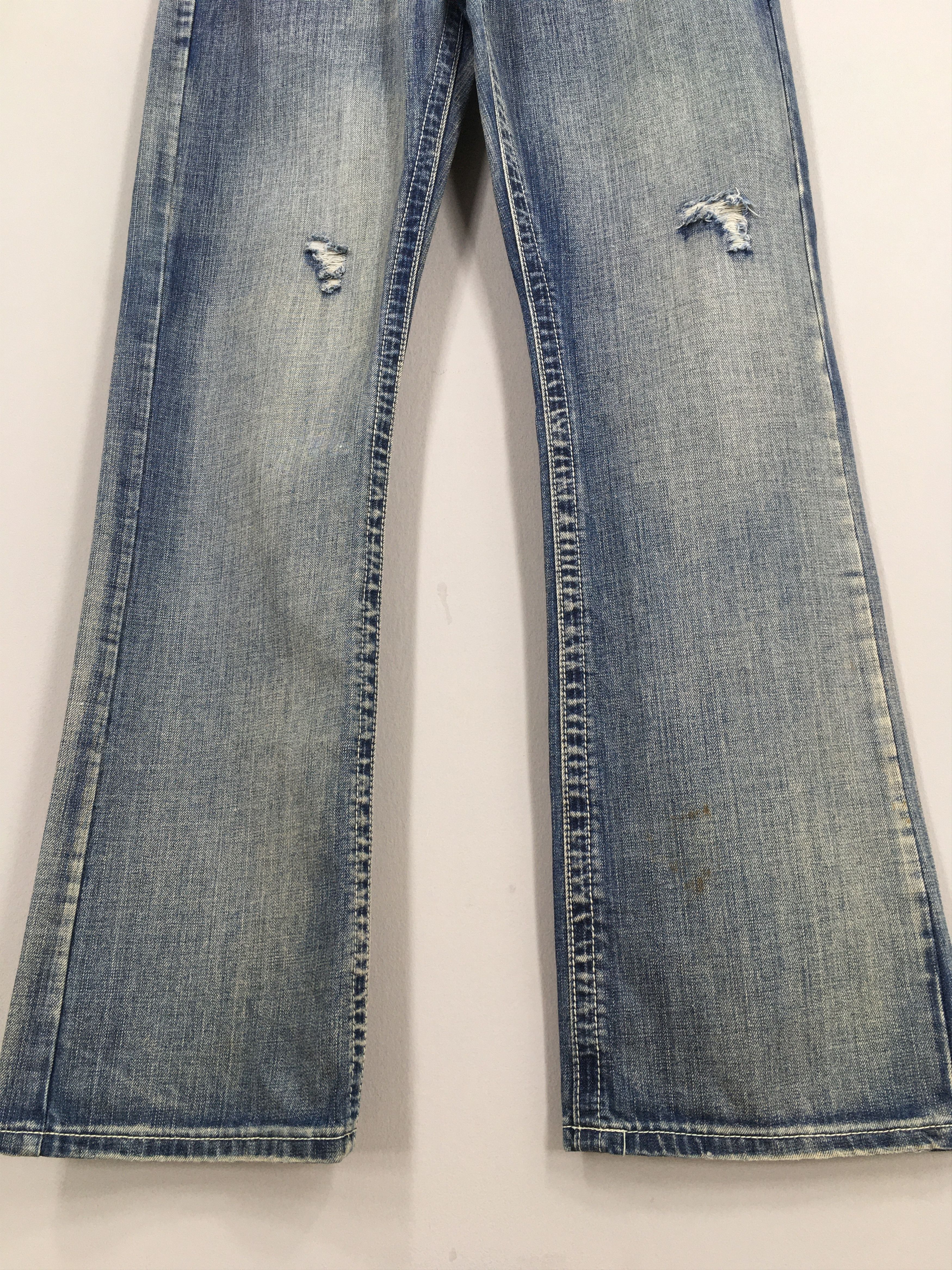 Helix Size 31x32 Vintage Y2K Helix Faded Flared Bootcut Jeans S208 Size US 31 - 3 Thumbnail