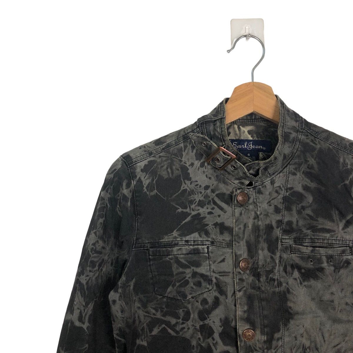Japanese Brand 🔥VINTAGE CROPPED TRUCKER JACKET EARL JEANS ACID WASH DESIGN Size US S / EU 44-46 / 1 - 6 Thumbnail