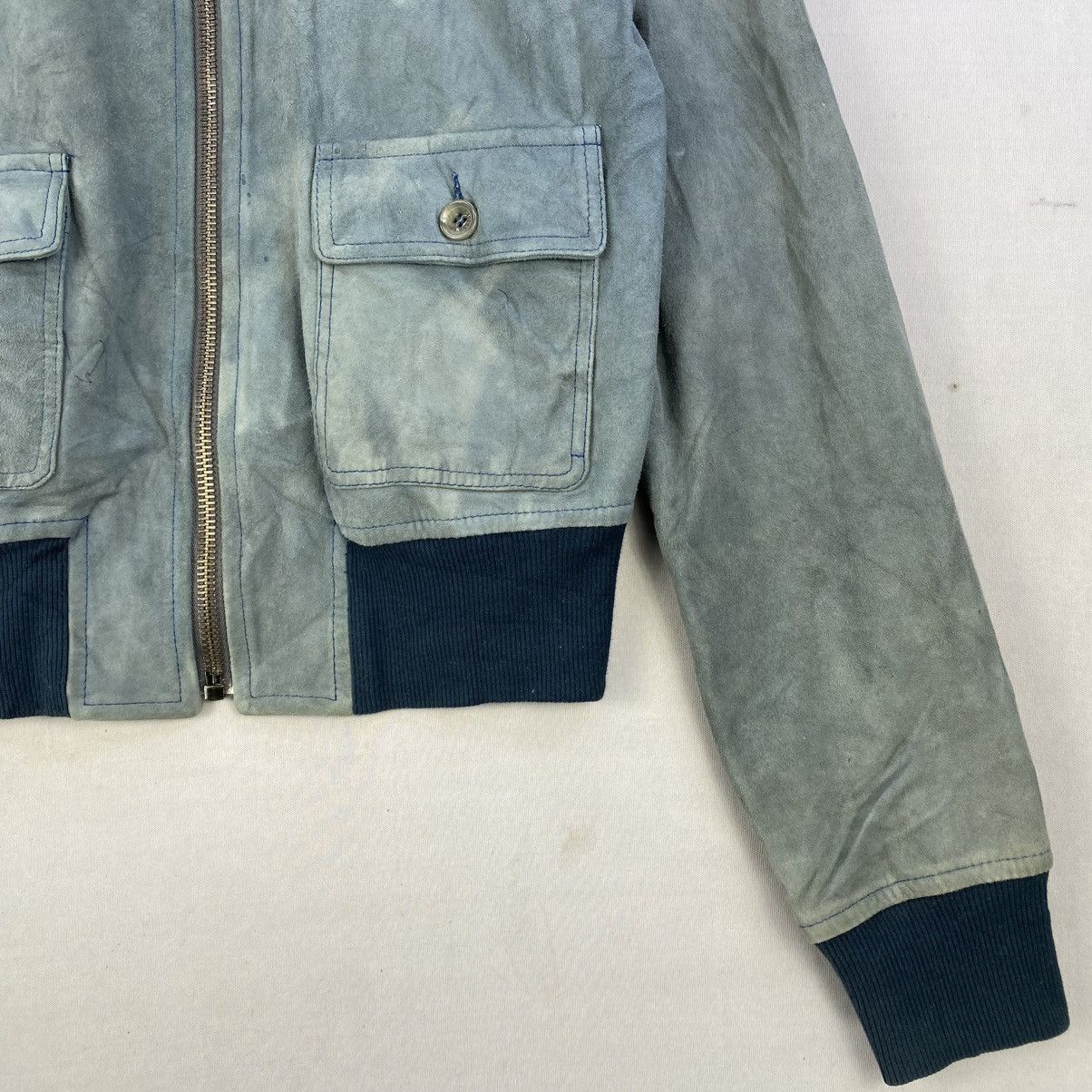 Dolce & Gabbana Vintage 00’s Dolce & Gabbana Suede Leather Bomber Jacket Size US S / EU 44-46 / 1 - 3 Thumbnail