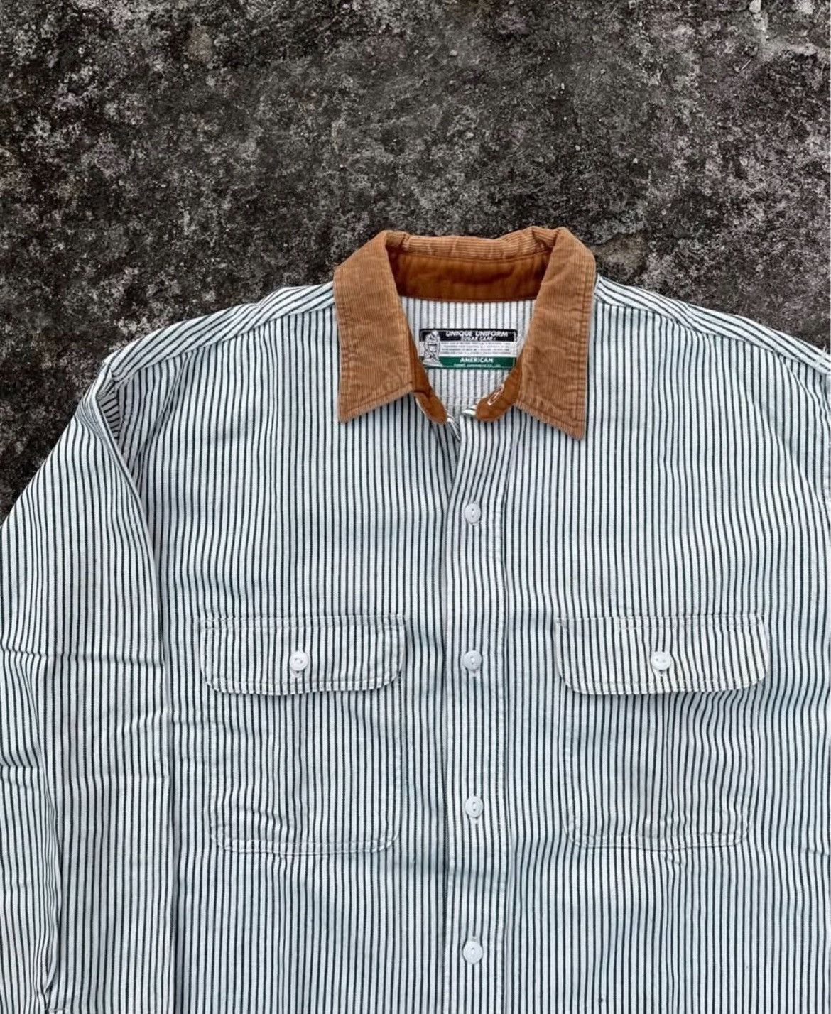 Sugar Cane Sugarcane Stripe Hickory Shirt Size US L / EU 52-54 / 3 - 2 Thumbnail