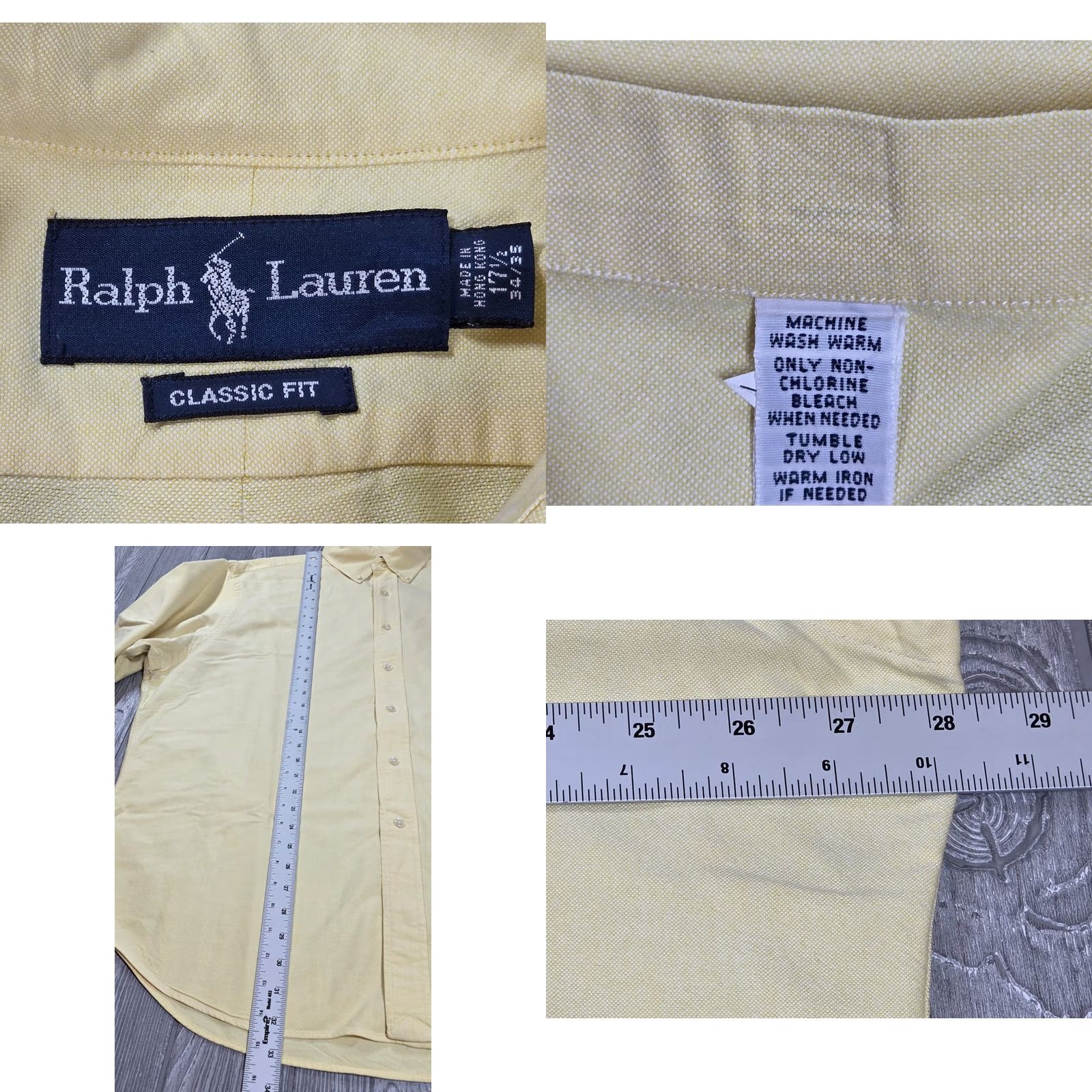 Polo Ralph Lauren VTG Polo Ralph Lauren Button Up Shirt Long Sleeve 17.5 White IconicOxford Polo Ralph Lauren Shirt Mens 90s College Preppy Designer Vintage Shirt Size US XXL / EU 58 / 5 - 8 Thumbnail