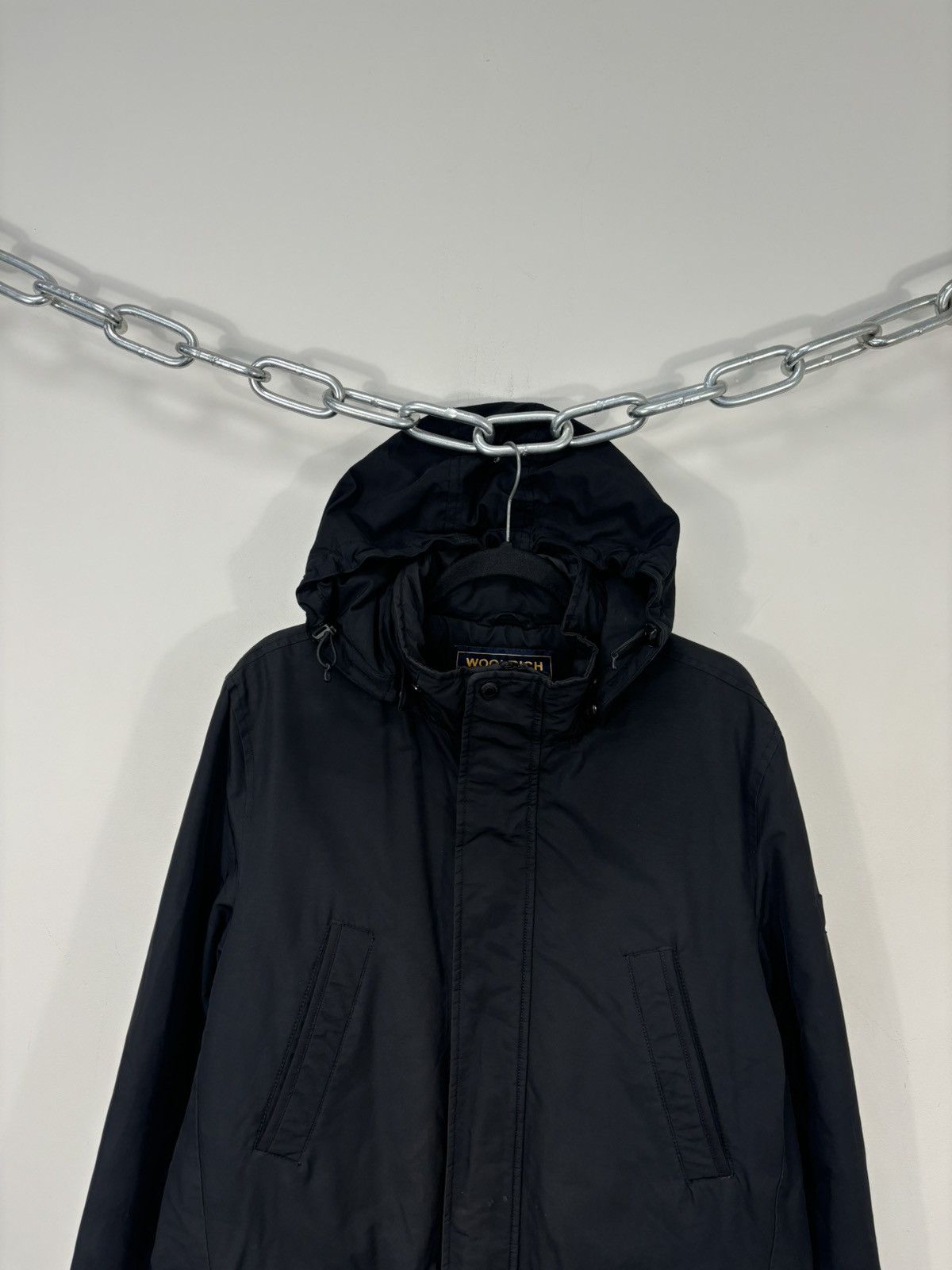 Woolrich Woolen Mills Woolrich John Rich & Bros Men’s Fishtail Black Parka Jacket Size US M / EU 48-50 / 2 - 4 Thumbnail