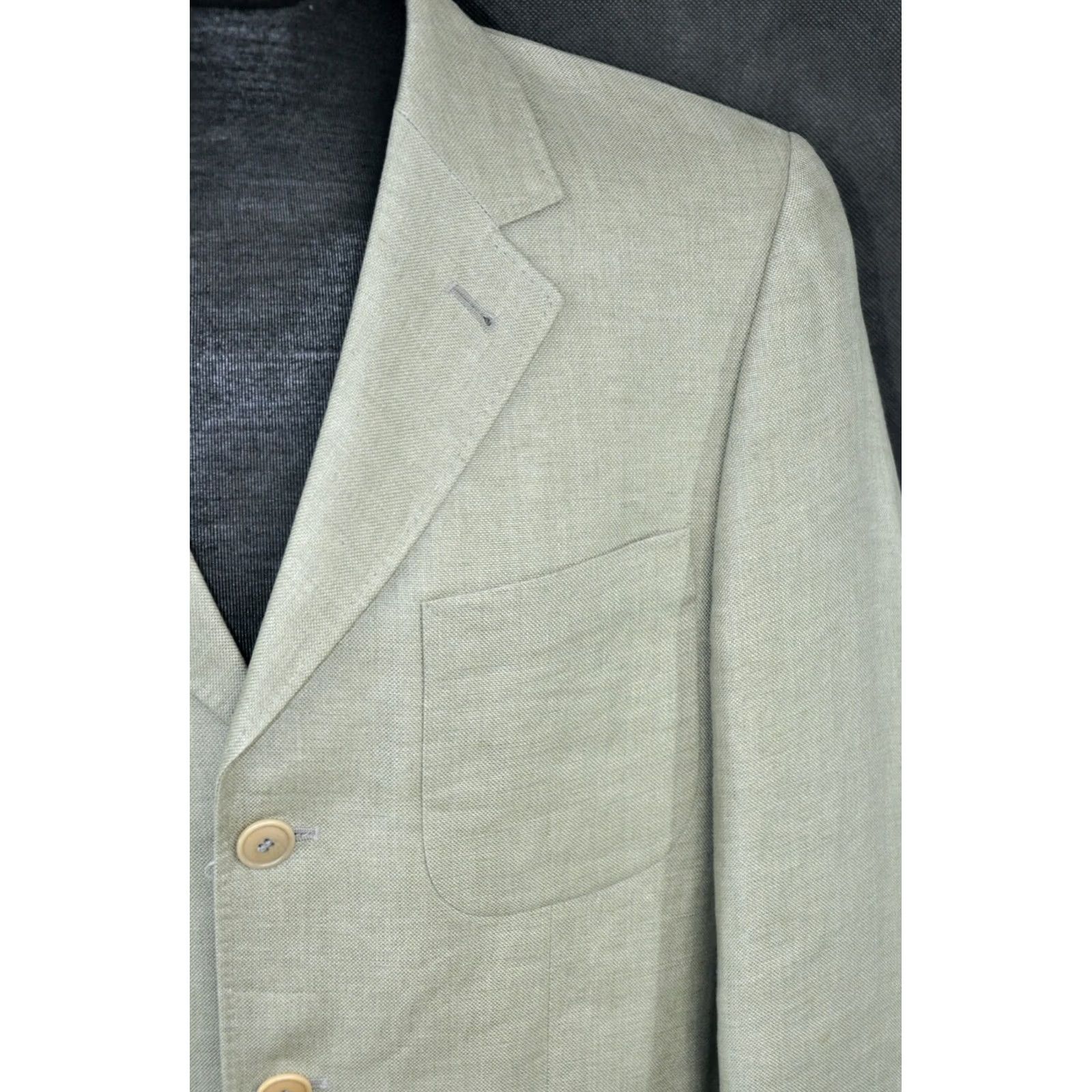 Kenzo KENZO Homme Linen Beige Blazer Jacket 50 Men Regular 3 Piece Vintage? No Beige Linen Blazer - 50 - France - Blazer - Kenzo - Men Size 50R - 6 Thumbnail