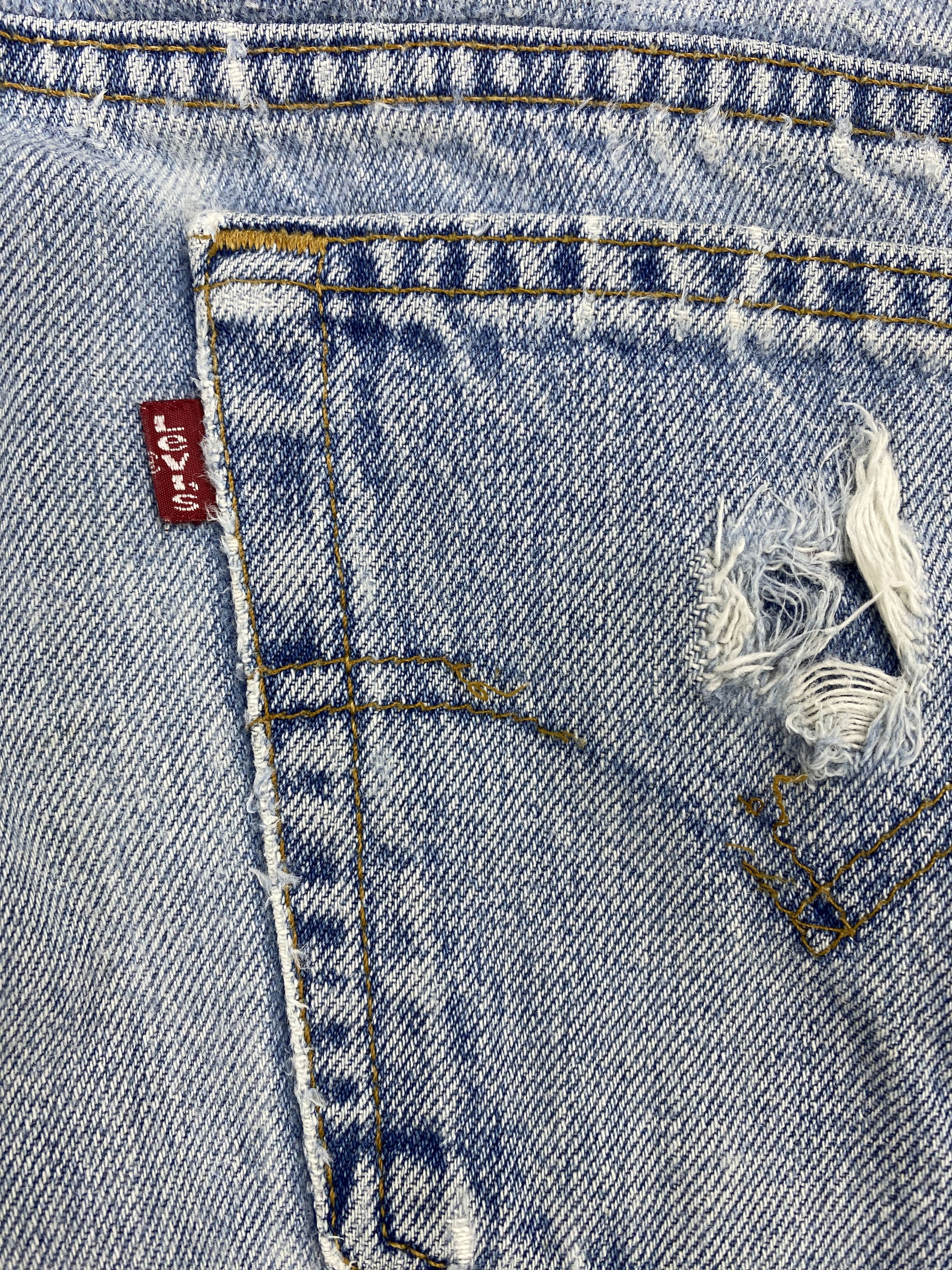 Levi's × Vintage Vintage 90s Levis 550 Light Washed Jeans Size US 34 / EU 50 - 6 Thumbnail