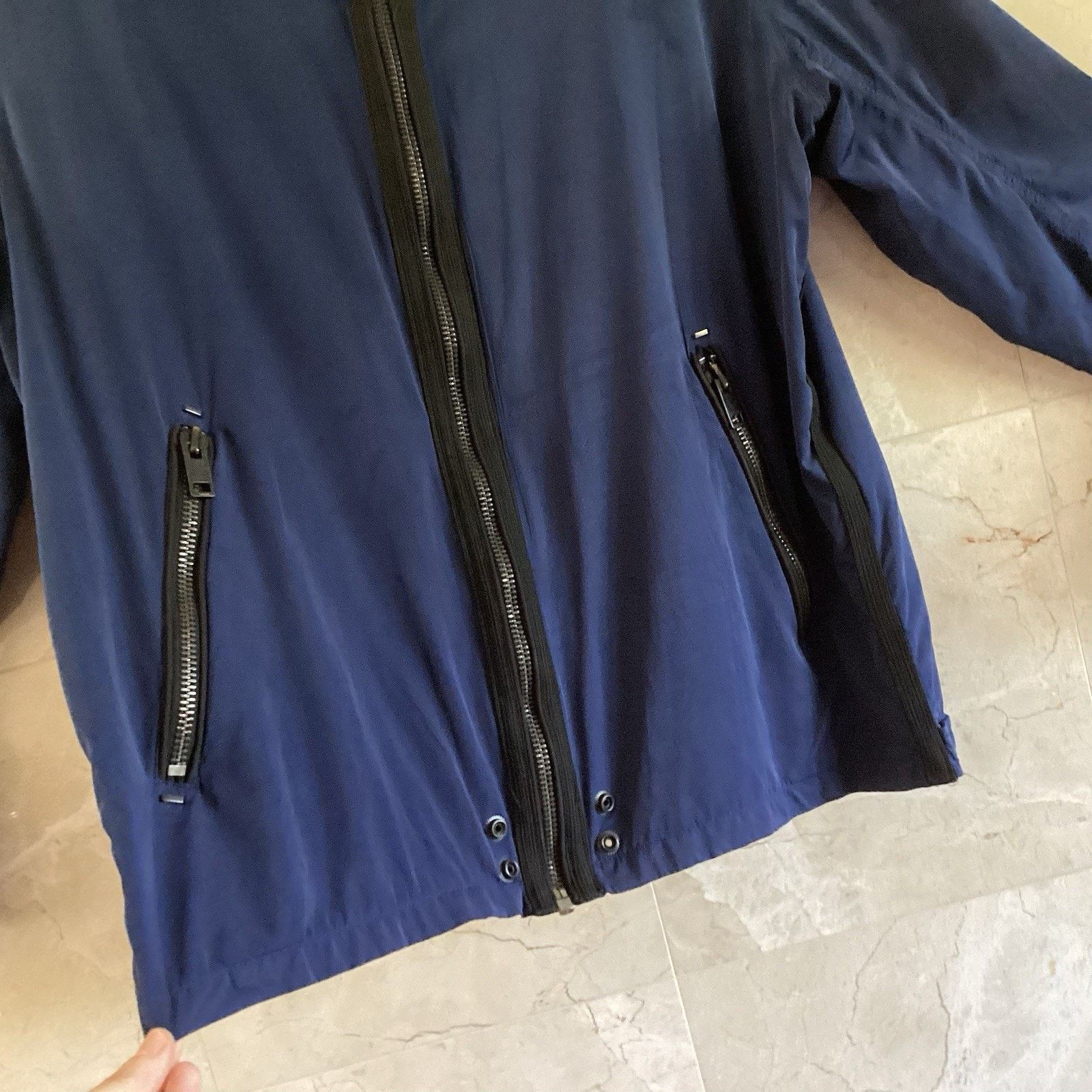 Diesel Diesel Zip Track Jacket XL Navy Minimalist Streetwear Size US XL / EU 56 / 4 - 6 Thumbnail