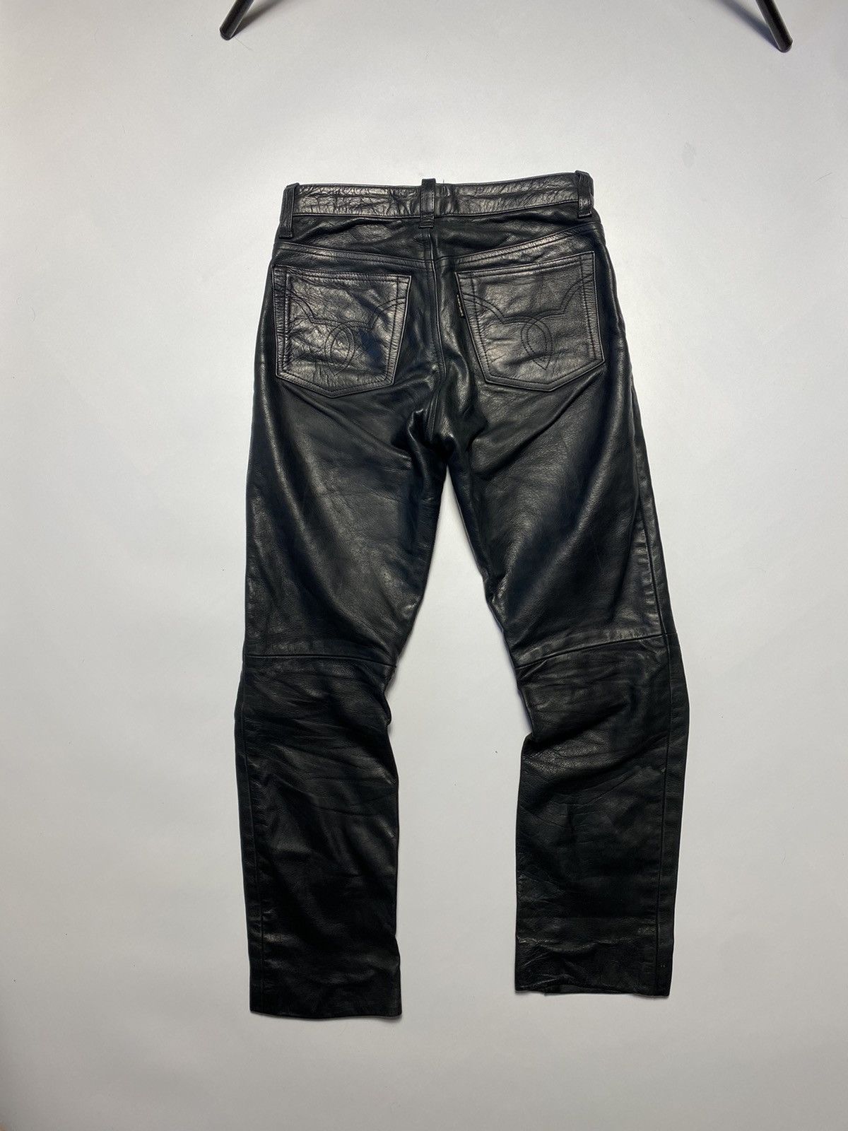 Genuine Leather Vintage Leather Pants Motorcycle Trousers Size 30 Marlboro Size US 30 / EU 46 - 1 Thumbnail