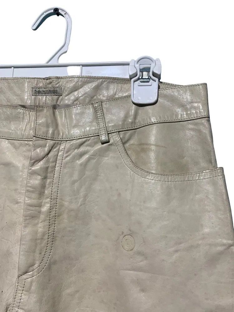 Vintage Vintage acetate flare leather pants made in canada Size US 32 / EU 48 - 12 Thumbnail