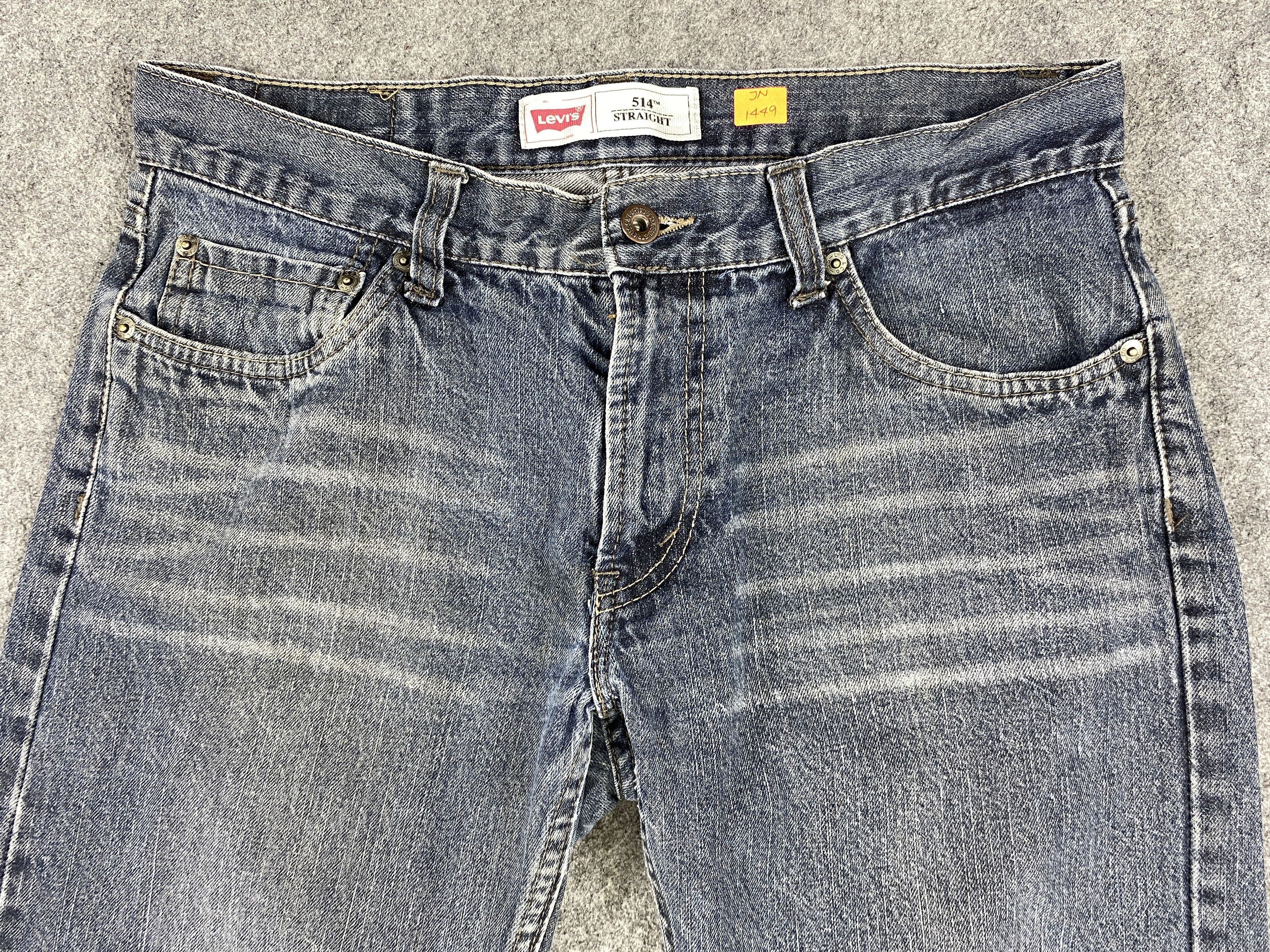 Levi's Faded Blue Vintage Levi's 514 Jeans 33x28 Denim -JN1449 Size US 33 - 3 Thumbnail