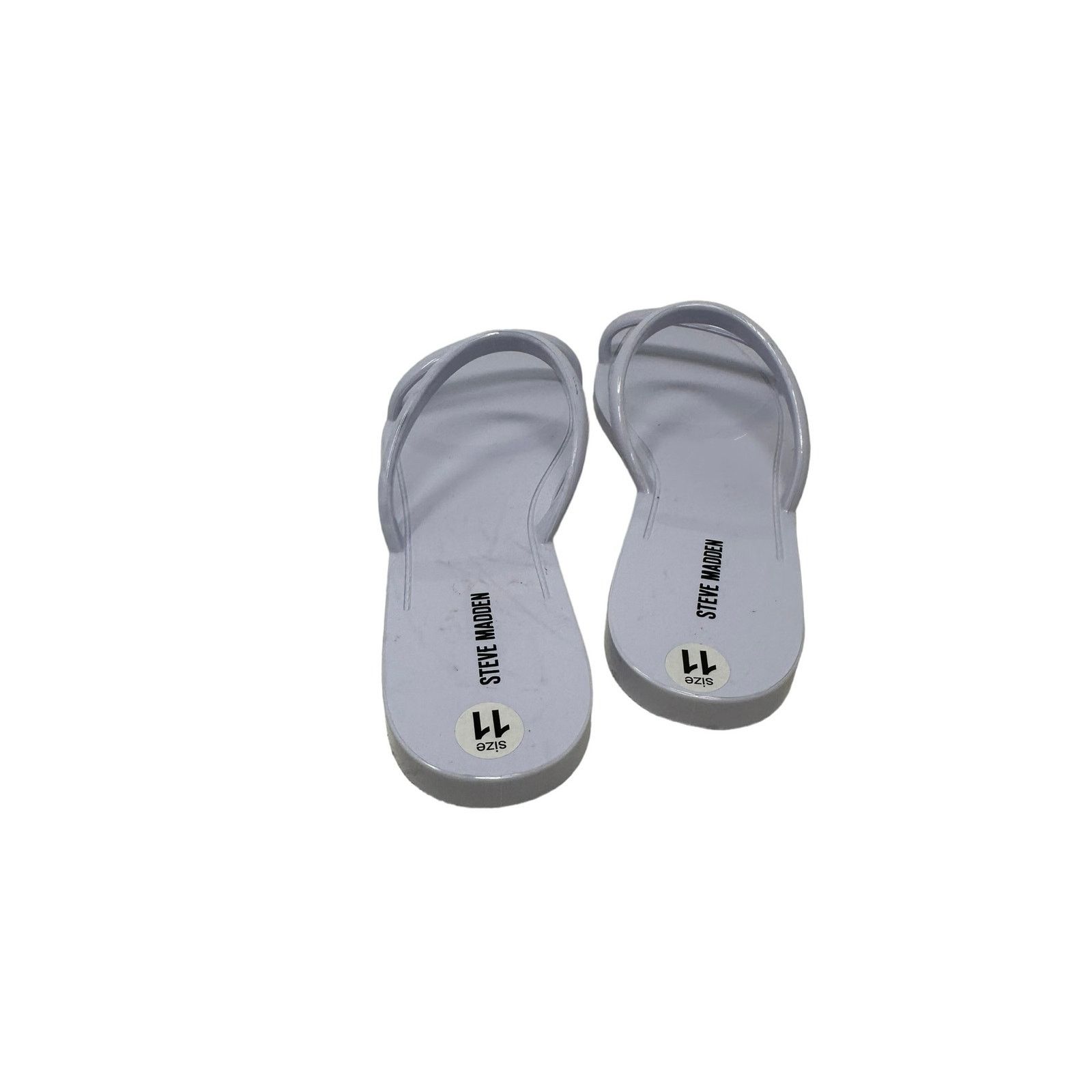 Steve Madden Steve Madden White Double Strap Flat Sandals size 11 Size US 11 / IT 41 - 7 Thumbnail
