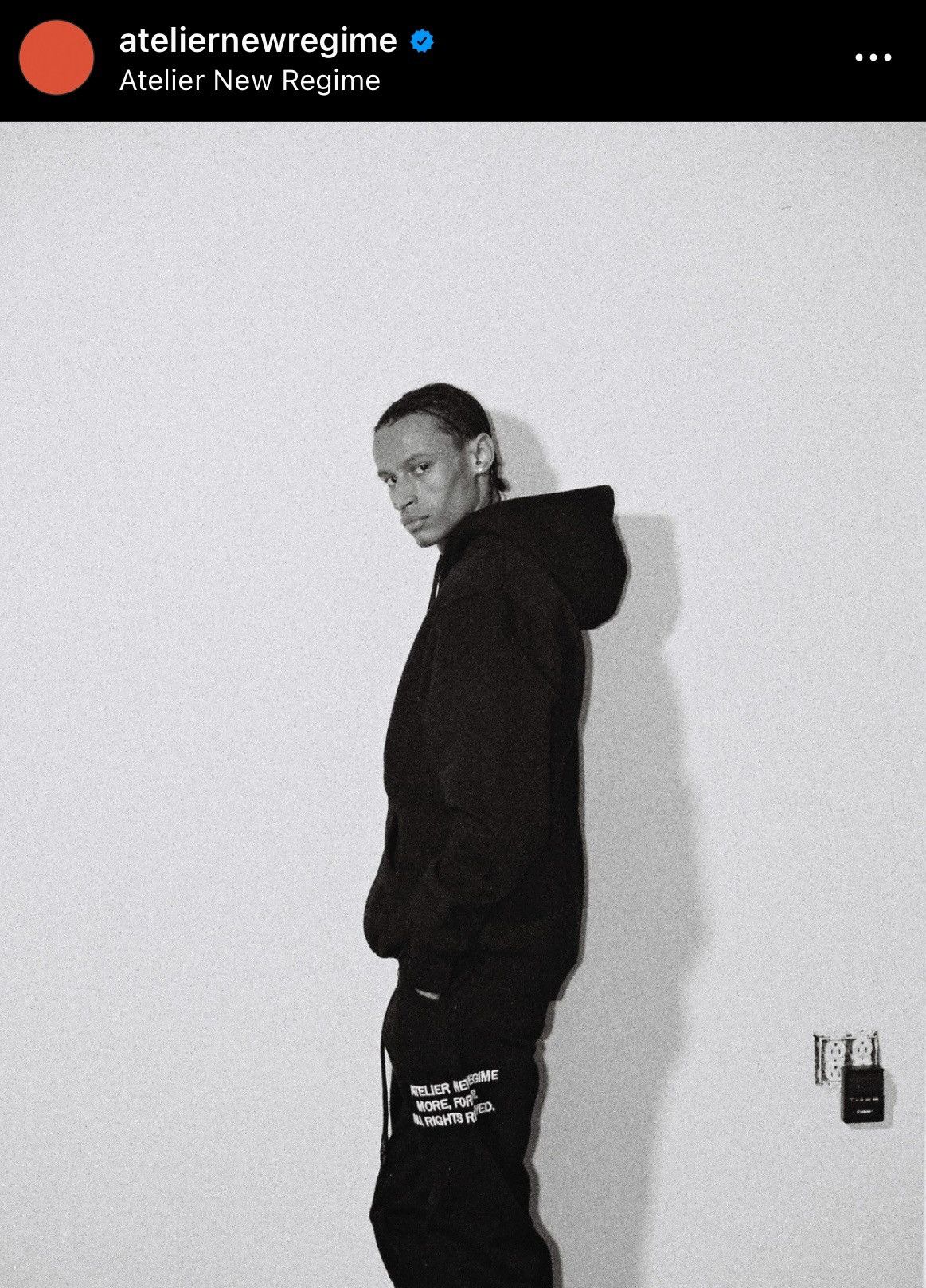 Atelier New Regime Atelier New Regime Signature Hoodie - Black Size US M / EU 48-50 / 2 - 7 Thumbnail