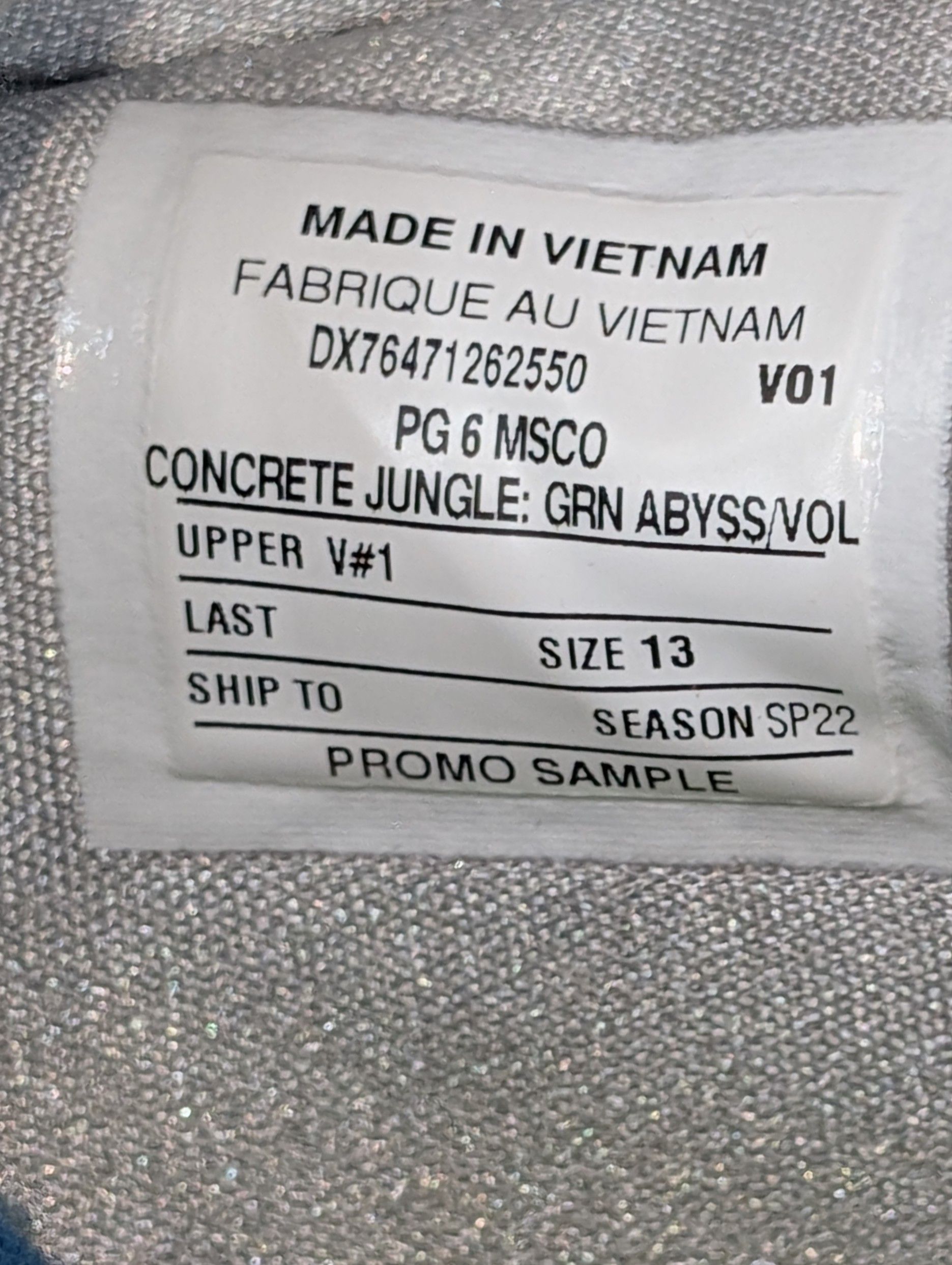 Nike Nike PG 6 Concrete Jungle PE PROMO SAMPLE Size US 13 / EU 46 - 2 Thumbnail