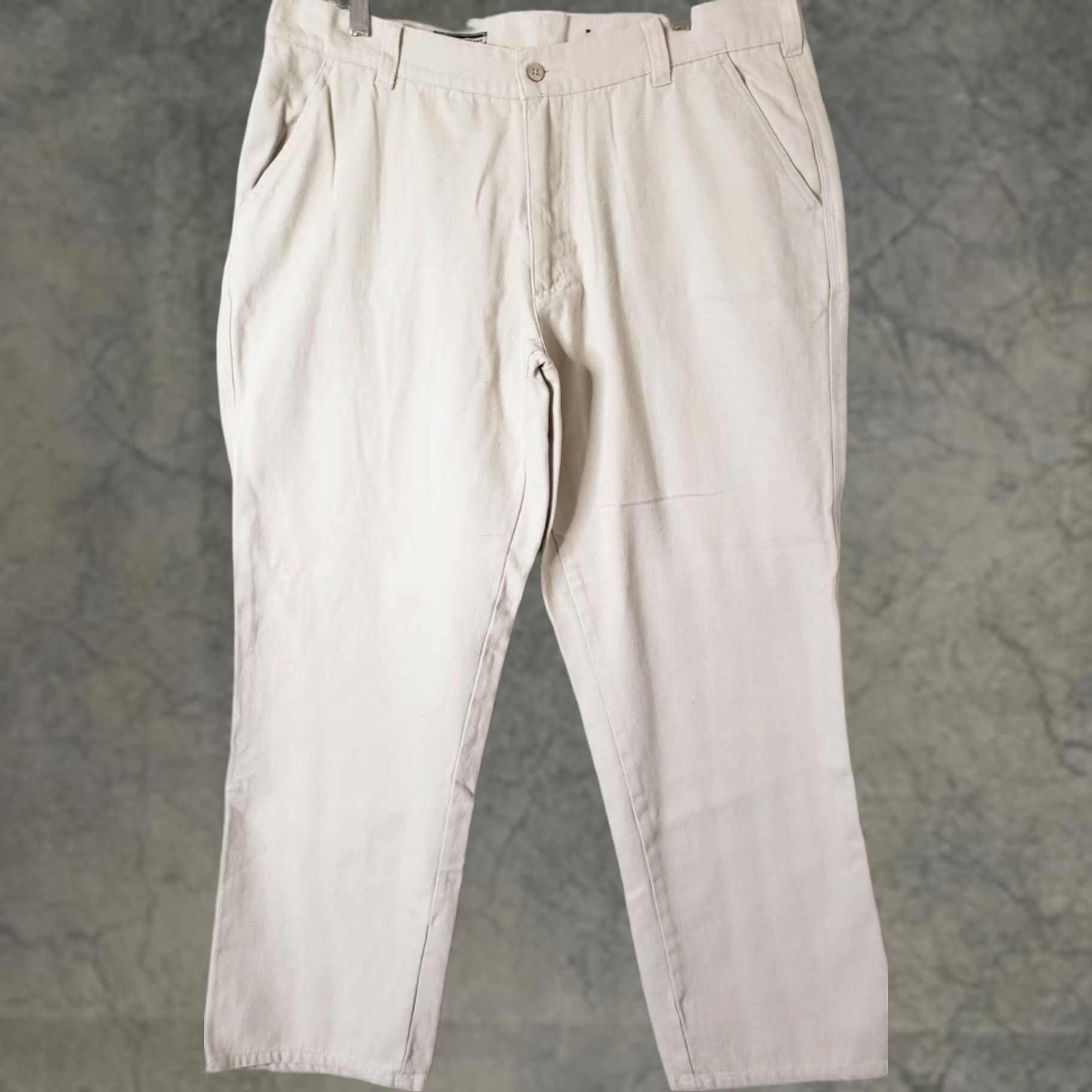 Vintage Southern Marsh Mens Ranch Canvas Pants 34x30 Beige Casual Workwear Size US 34 / EU 50 - 1 Thumbnail