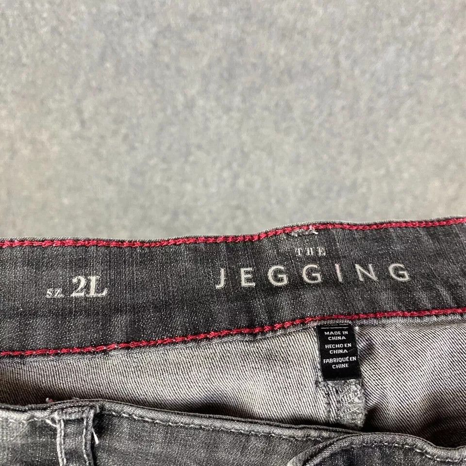 White House Black Market White House Black Market Women's Size 2L Jegging Denim Gray Size 26" / US 2 / IT 38 - 8 Thumbnail