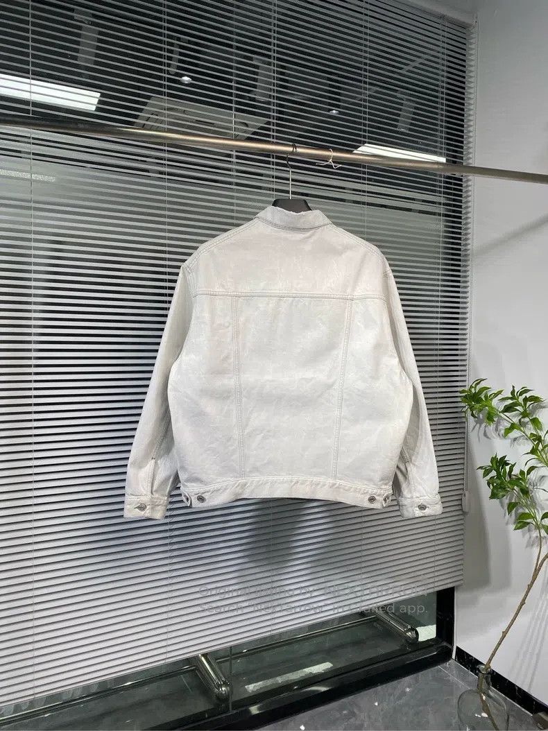 Balenciaga Balenciaga Denim jacket with embroidered logo, distressed Size XS / US 0-2 / IT 36-38 - 2 Thumbnail