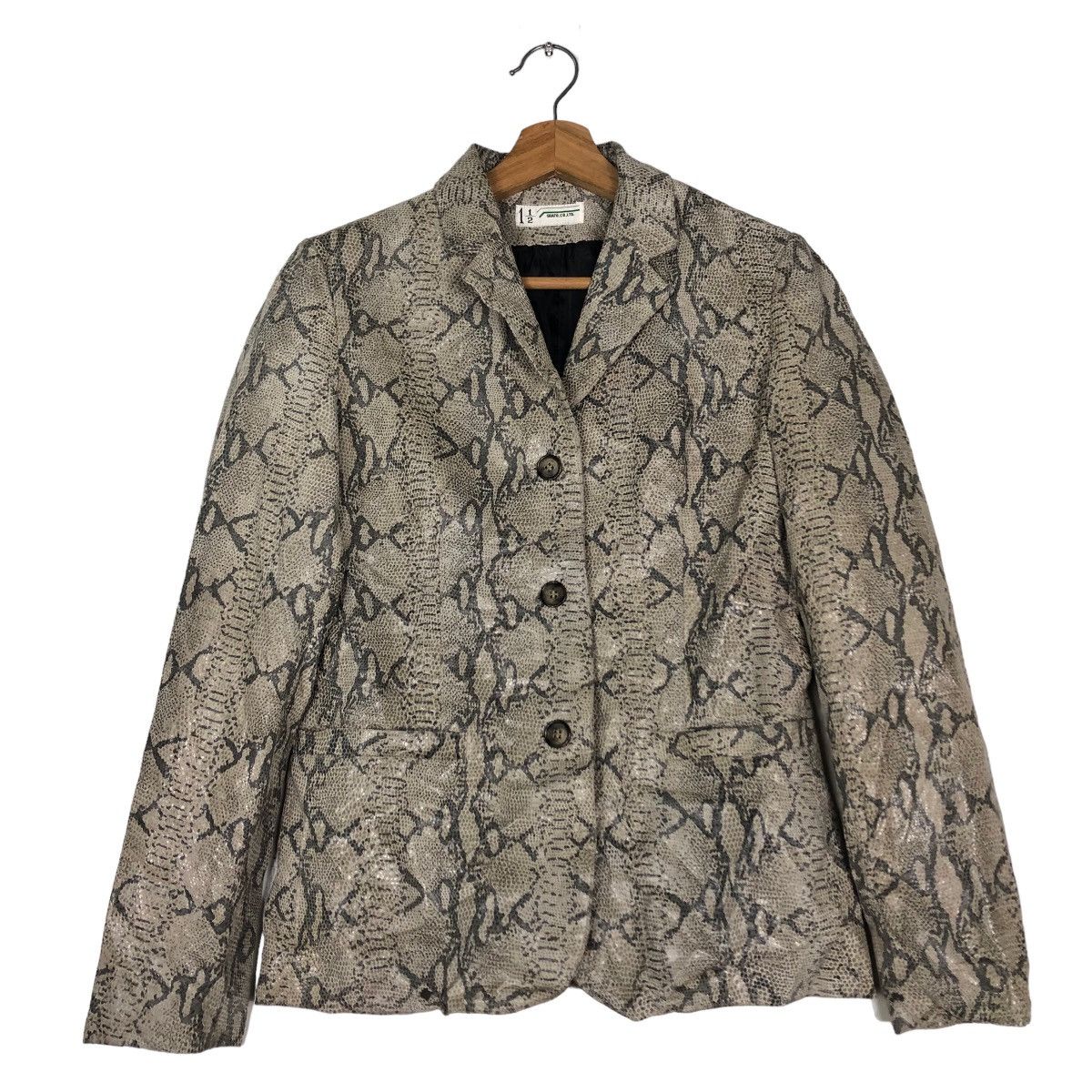 Japanese Brand 🔥Snake Skin Leather Jacket Double Breast Shato Japan Made Size US S / EU 44-46 / 1 - 1 Thumbnail