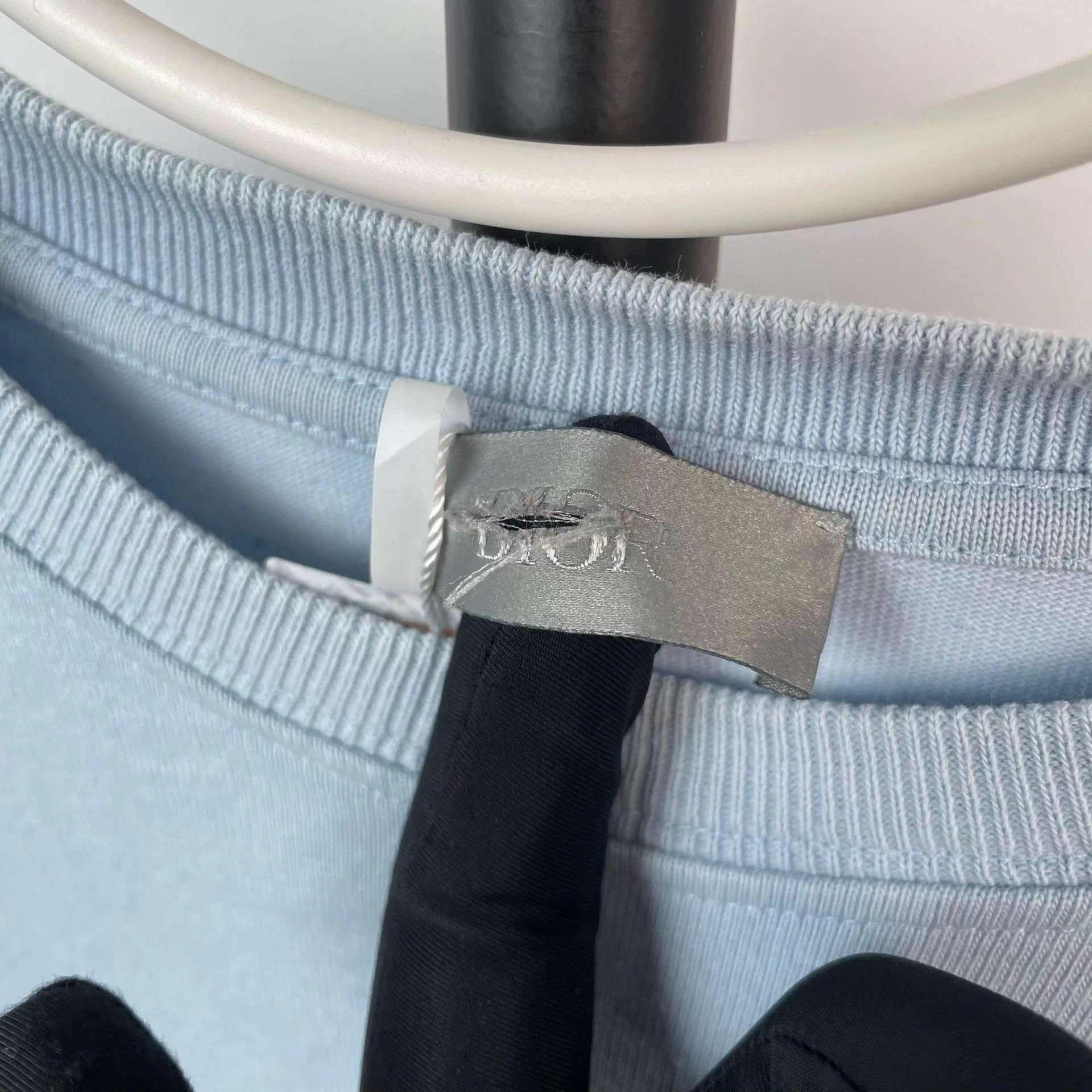 Dior Dior Cotton Tee L Gray Blue Grade A Tagless Size US L / EU 52-54 / 3 - 3 Thumbnail