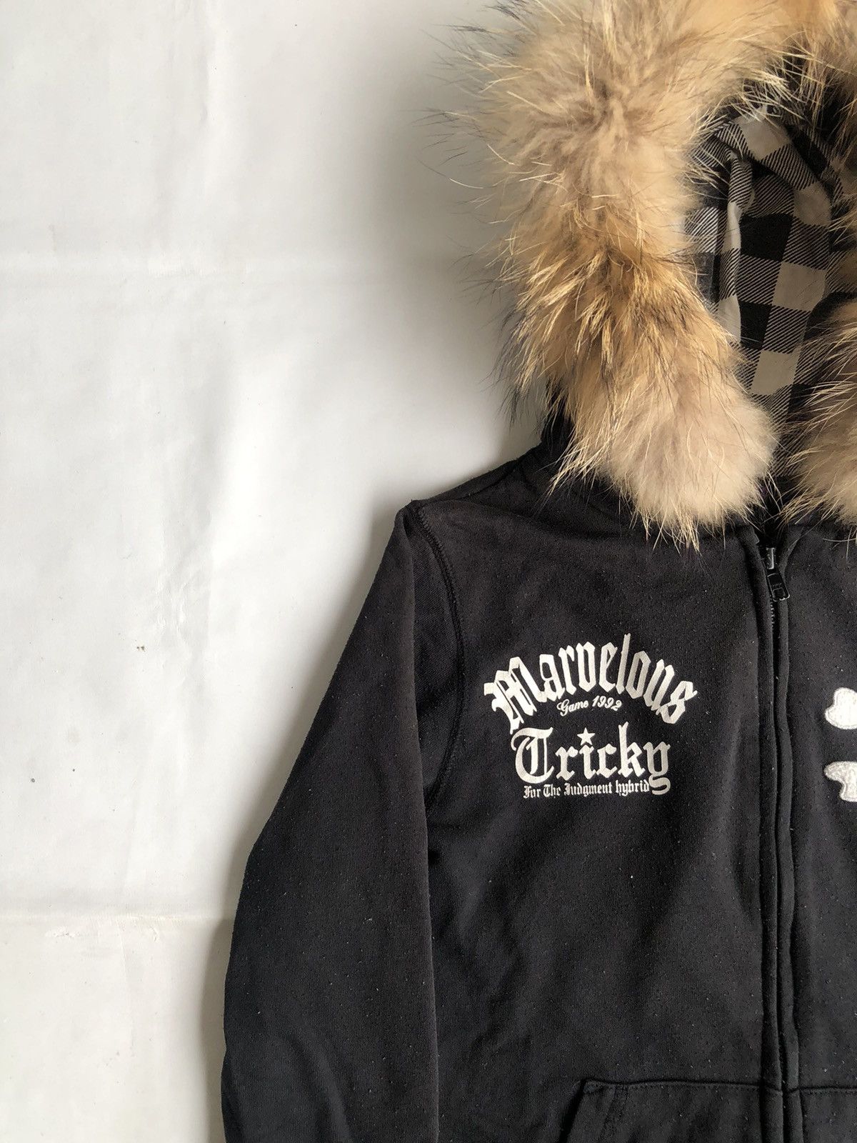 If Six Was Nine Japanese Poem Skull Zipp Fur Hoodie Ifsix Punk Rock Style Size US M / EU 48-50 / 2 - 4 Thumbnail