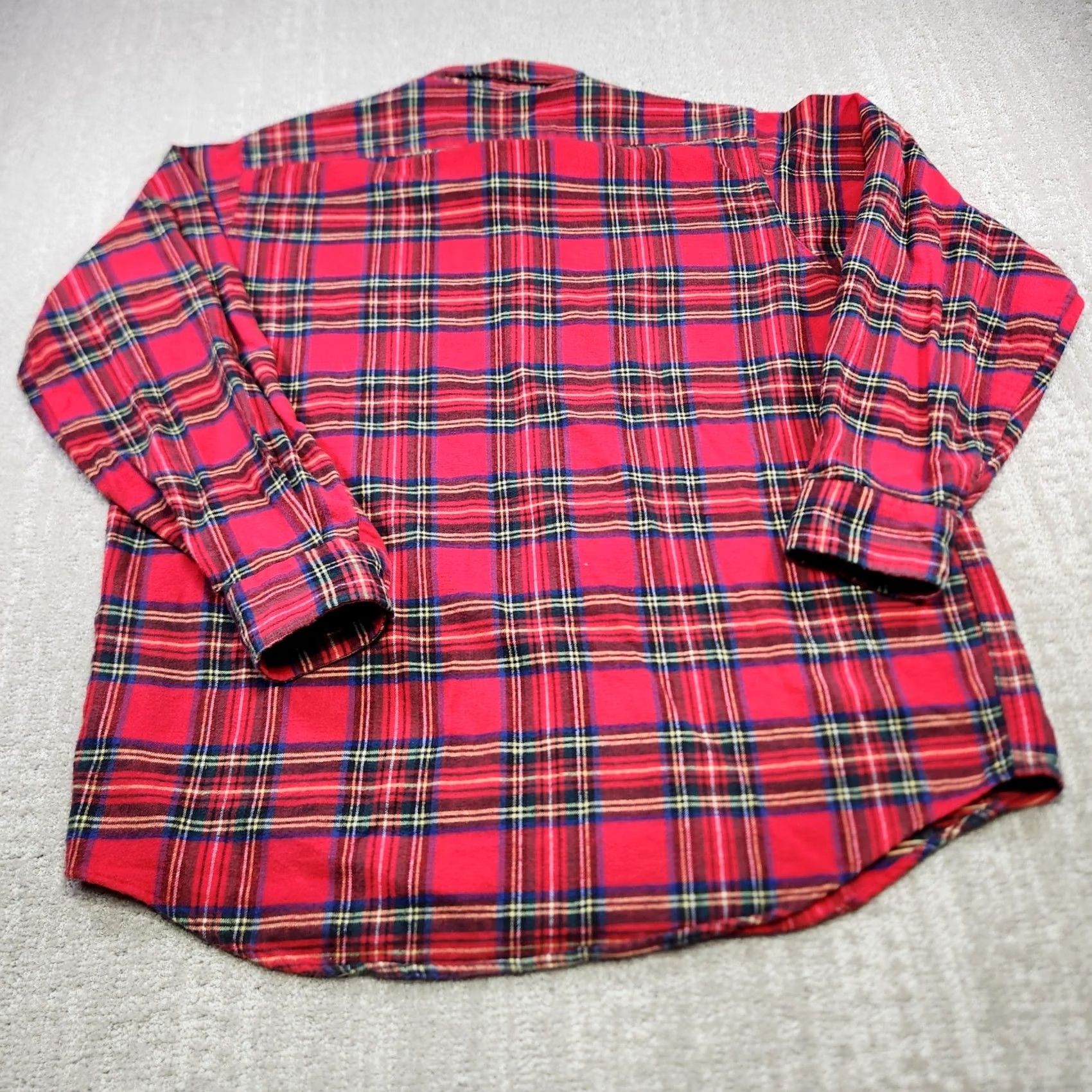 Vintage VINTAGE 70s LL Bean Shirt Men Large USA Made Scotch Plaid Red Button Up Size US L / EU 52-54 / 3 - 7 Thumbnail