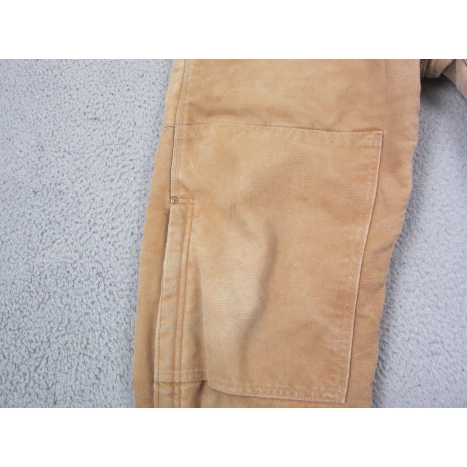 Carhartt VINTAGE Carhartt Bib Overalls Mens 38 x 24 Brown Lined Double Knee Duck Canvas Workwear Size US 38 / EU 54 - 6 Thumbnail