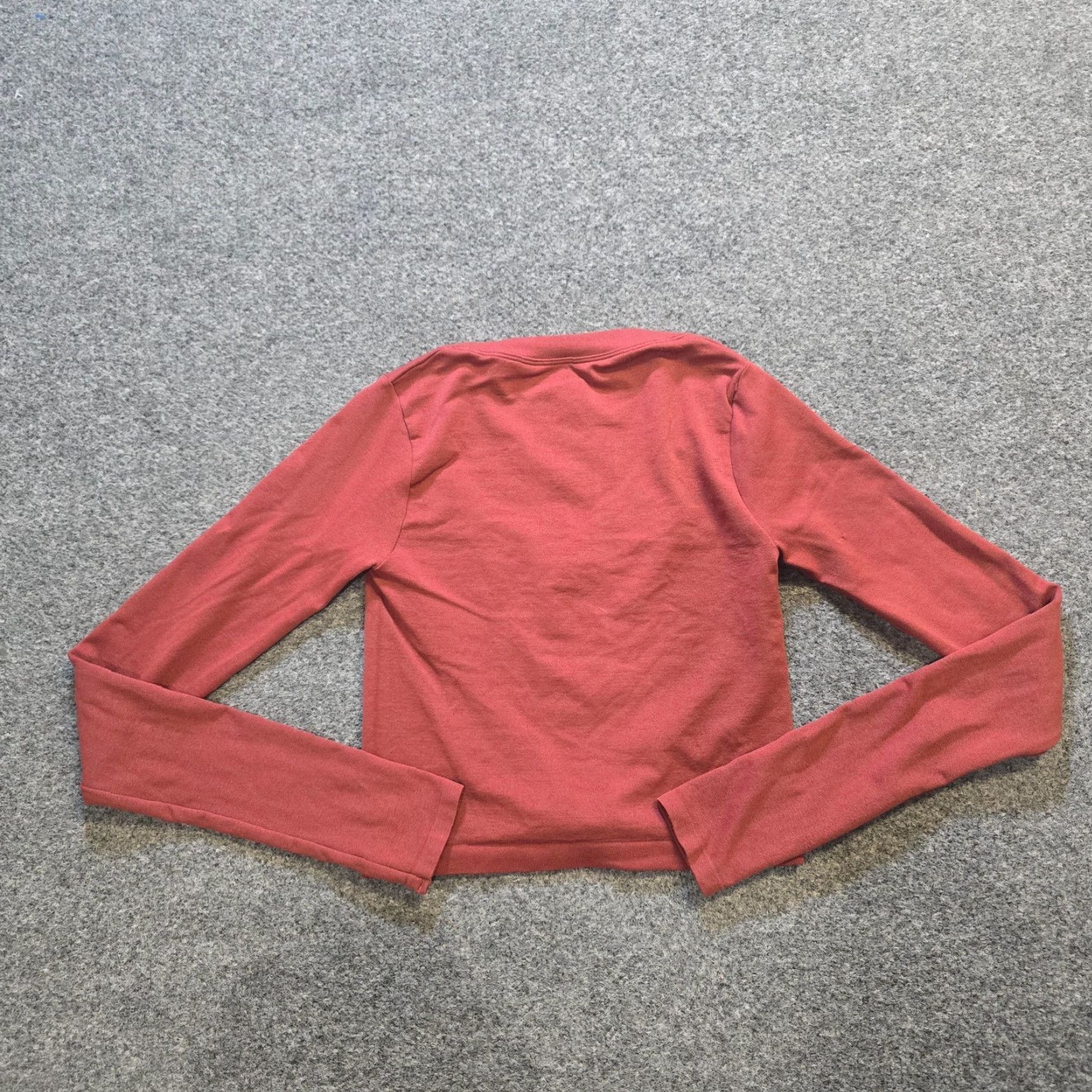 Free People Free People Shirt Womens Size S Orange Long Sleeve Cropped Athletic Intimately Size S / US 4 / IT 40 - 7 Thumbnail