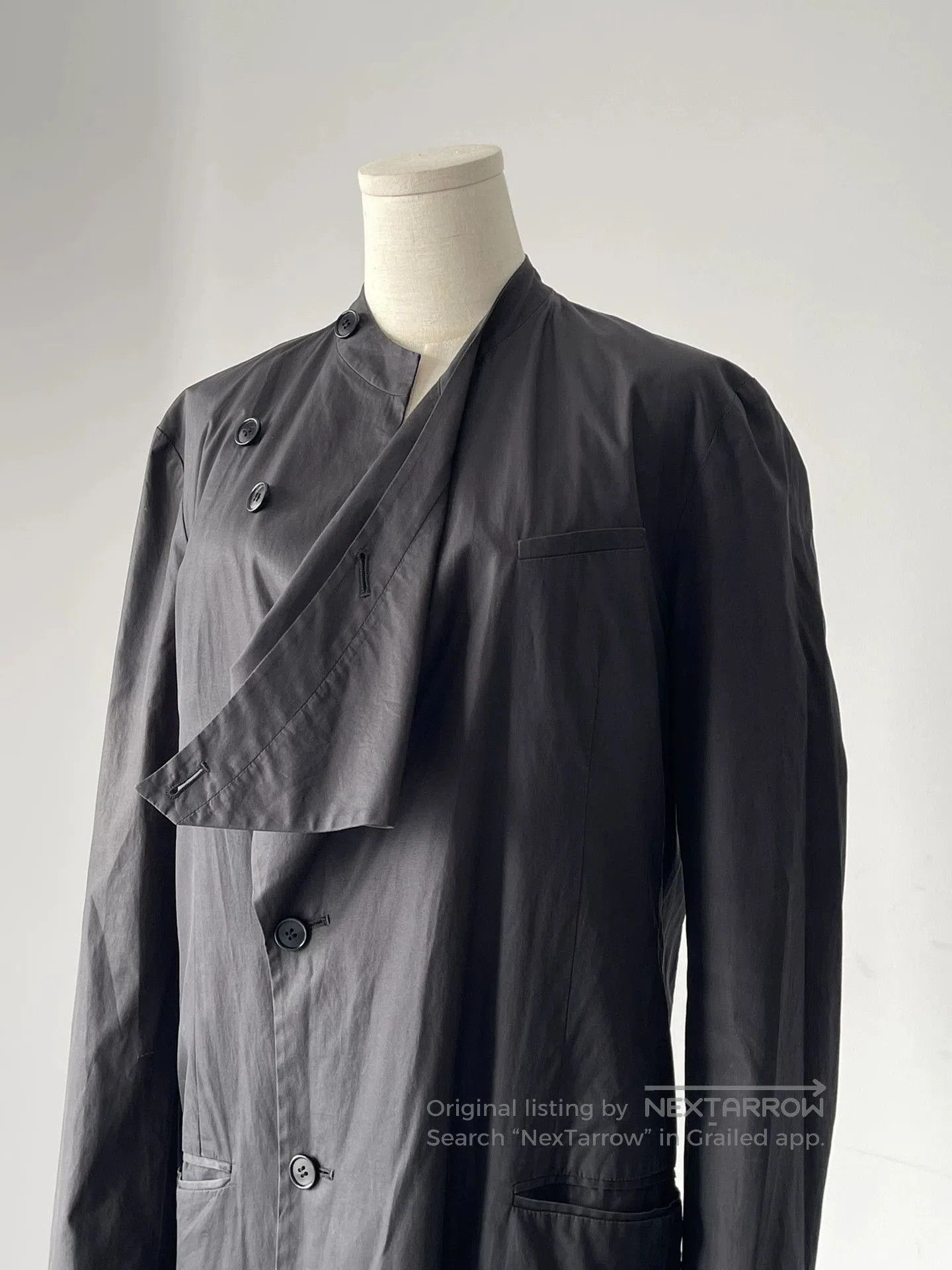 Helmut Lang Helmut Lang Black Long Coat Trench. Size US S / EU 44-46 / 1 - 4 Thumbnail