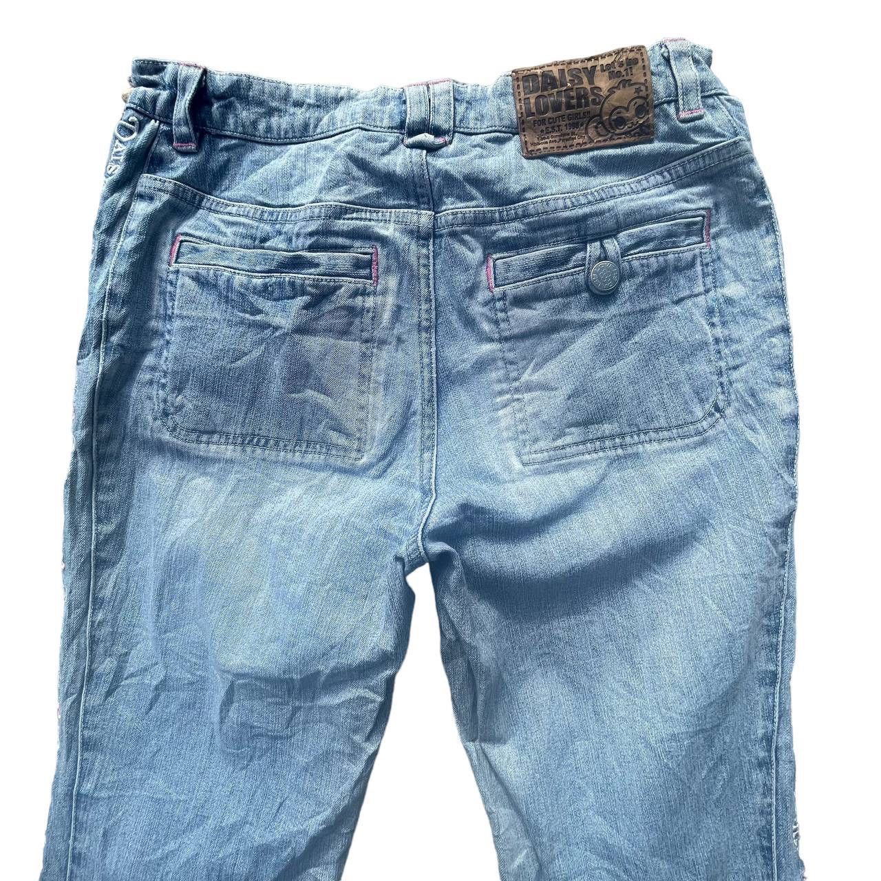 Beauty Beast × Hysteric Glamour × Vintage Vintage Daisy Lovers Embroided Side Tap Flare Denim Pants Size 28" / US 6 / IT 42 - 12 Thumbnail