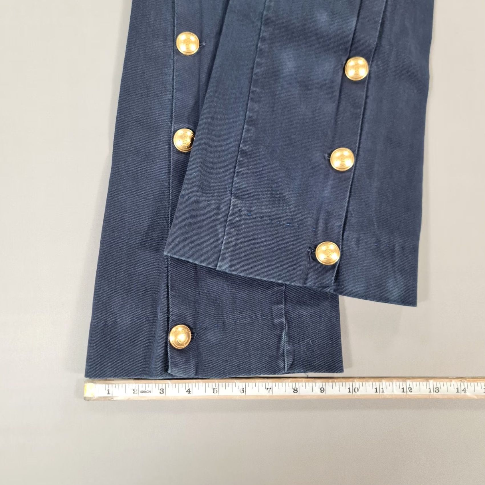 Pinko VINTAGE Pinko Uniqueness Womens Jeans Blue W25 L33 Bootcut Gold Buttons Size 42" / US 20 - 7 Thumbnail