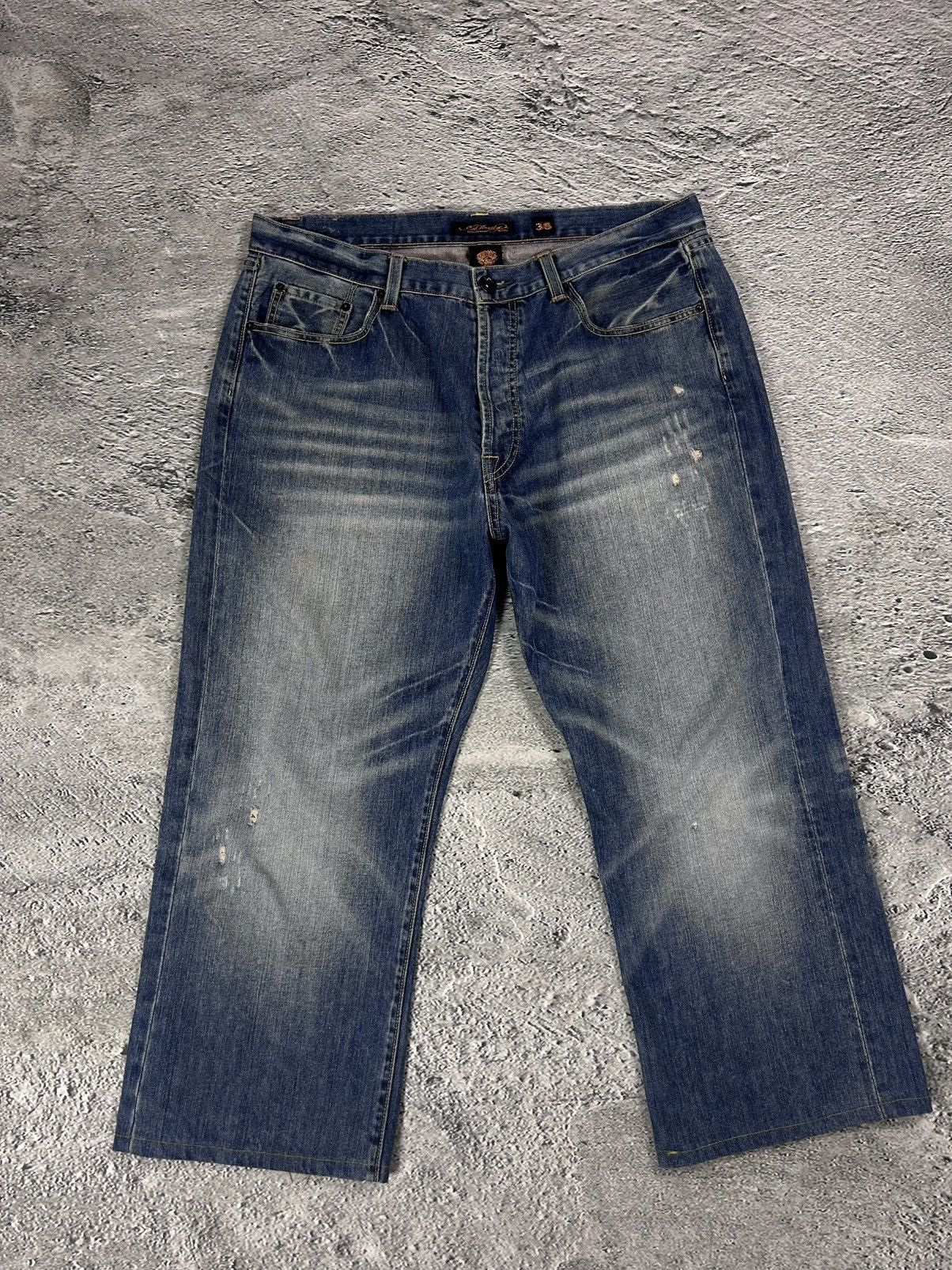 Ed Hardy Ed Hardy Christian Audigier vintage jeans big logo pants Size US 38 / EU 54 - 4 Thumbnail