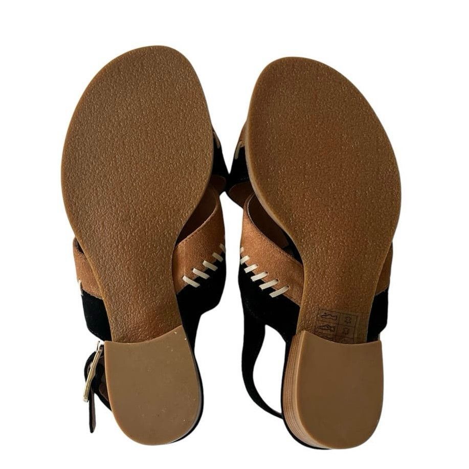 Jack Rogers Jack Rogers Amelia City Block stitched suede heel sandals Size US 7.5 / IT 37.5 - 11 Thumbnail