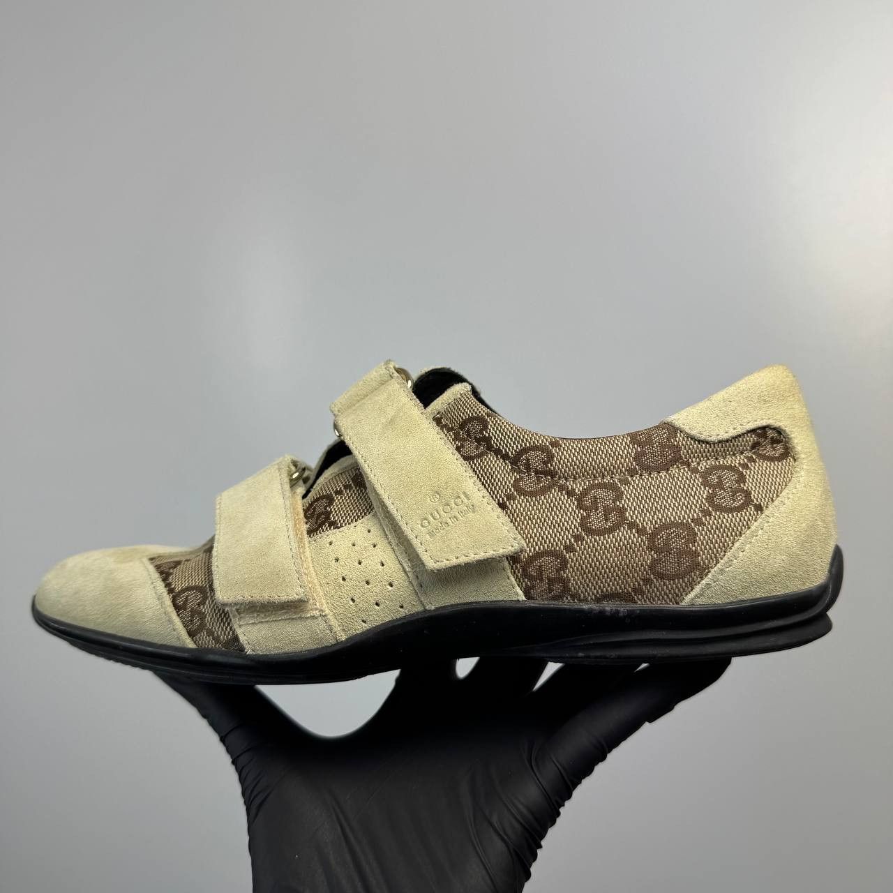 Gucci Gucci GG Canvas Sneakers Beige Suede Shoes Womens Size EU 36 Size US 6 / IT 36 - 4 Thumbnail