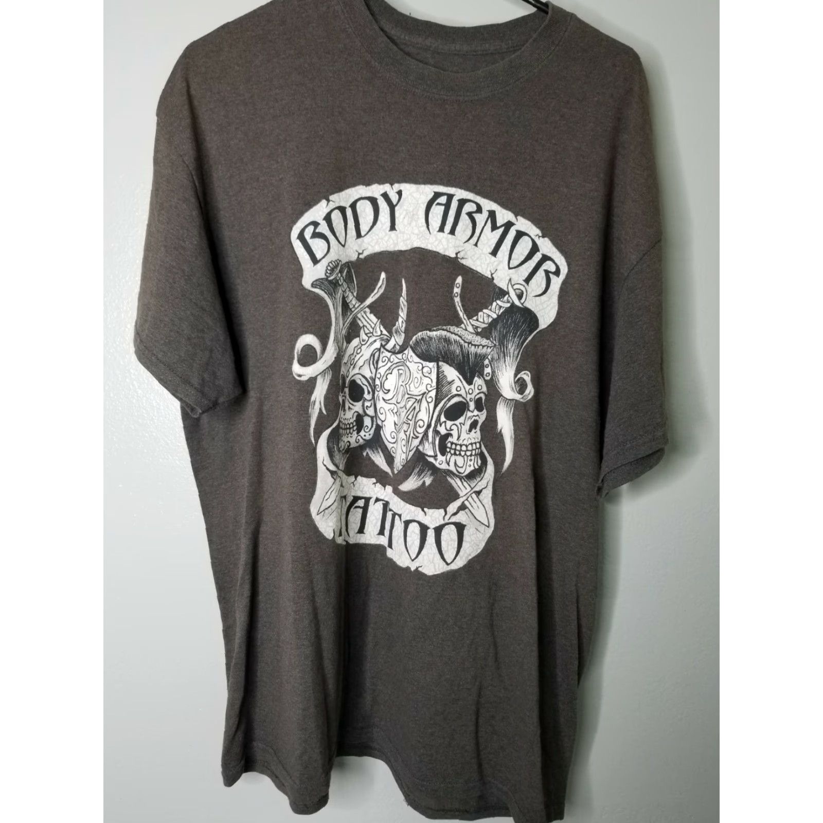 Doublet VINTAGE Mens 2XL T-Shirt Body Armor Tattoo Skull Double Sided Rock Band Lake Wales FL Size US XXL / EU 58 / 5 - 2 Thumbnail
