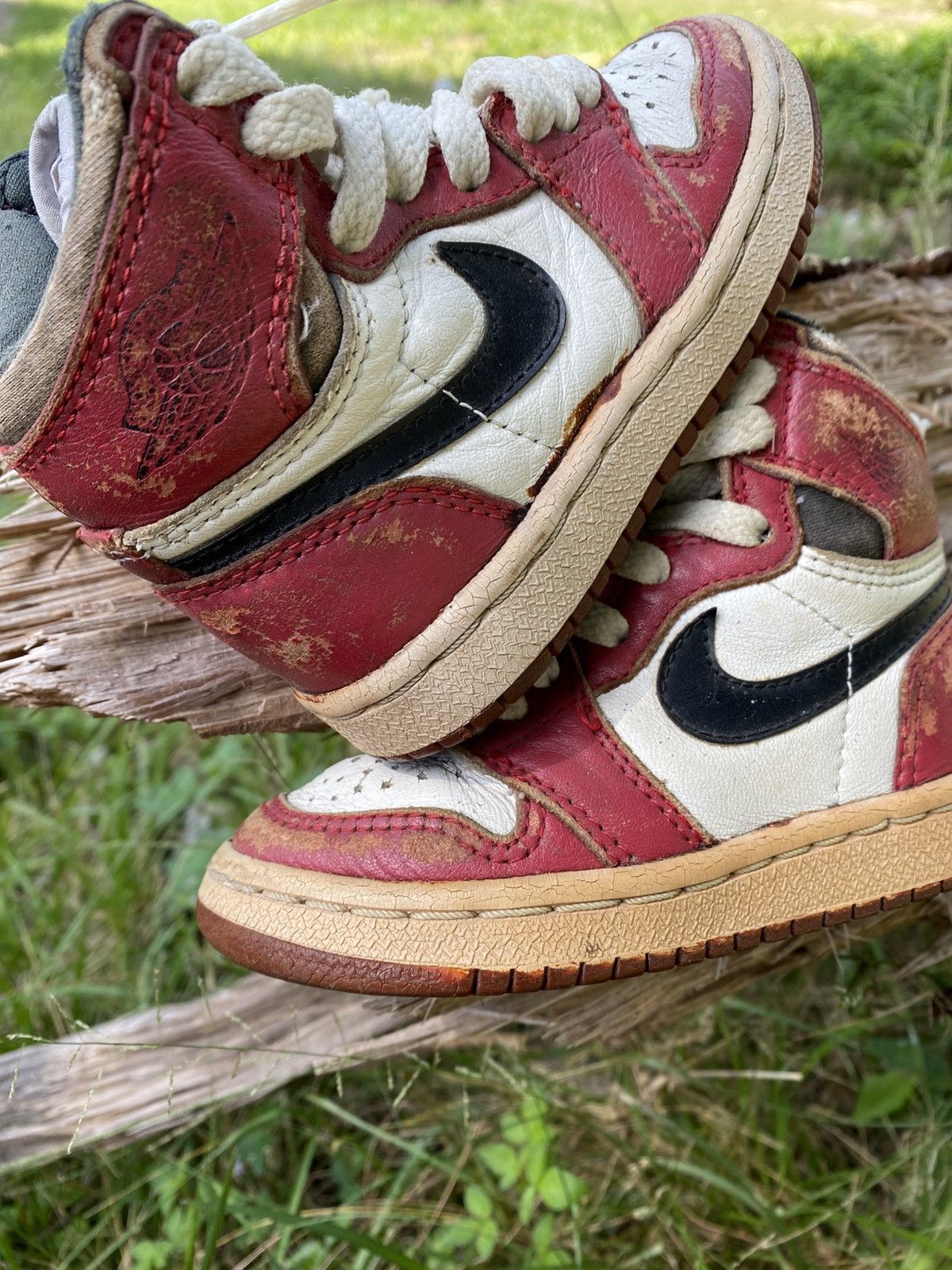 Nike Vintage rare nike AJ1 chicago OG 1985 toddler Size US 5 / EU 37 - 3 Thumbnail