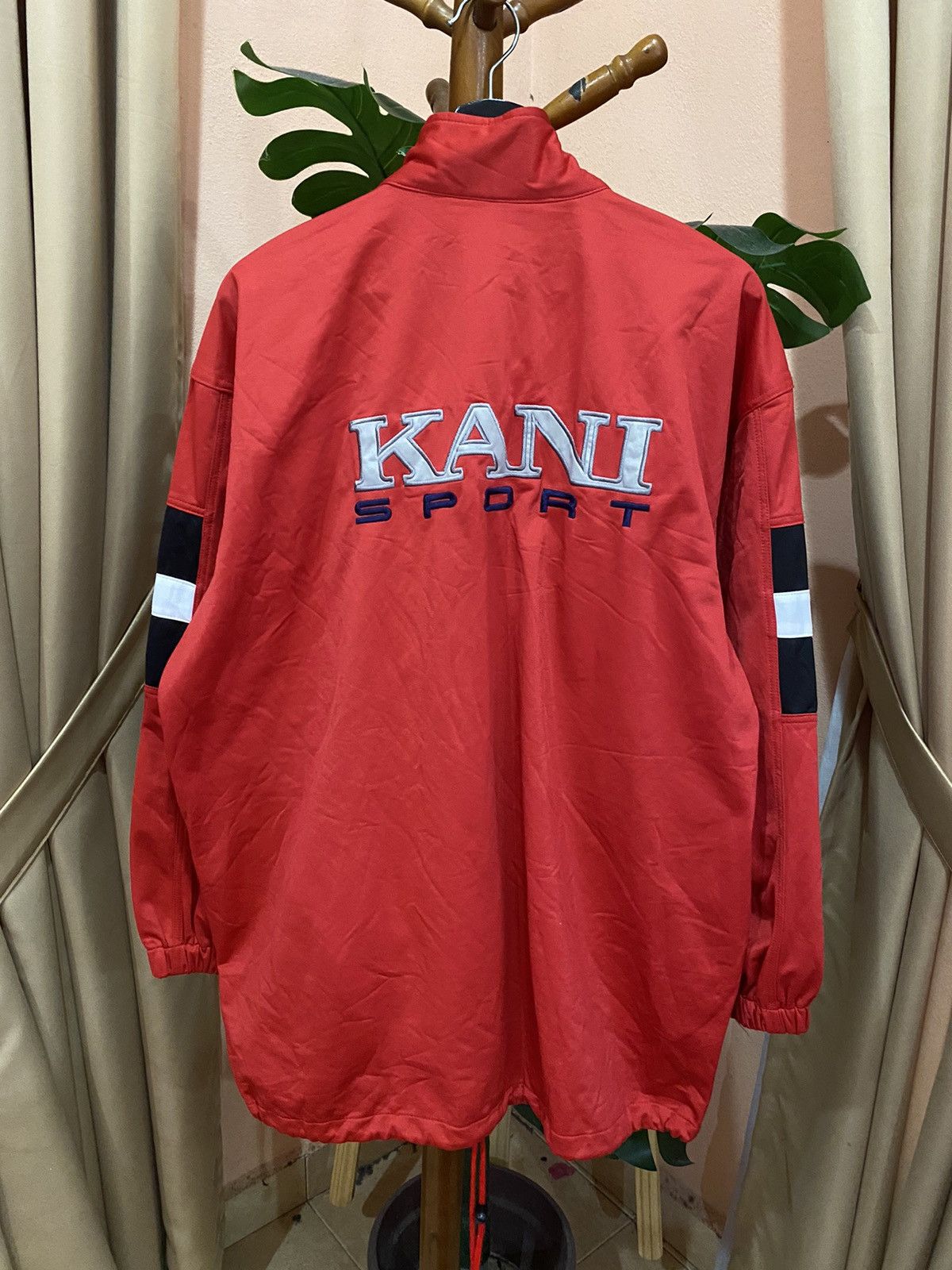 Vintage Karl Kani Sport Red Windbreaker Hip-Hop Streetwear