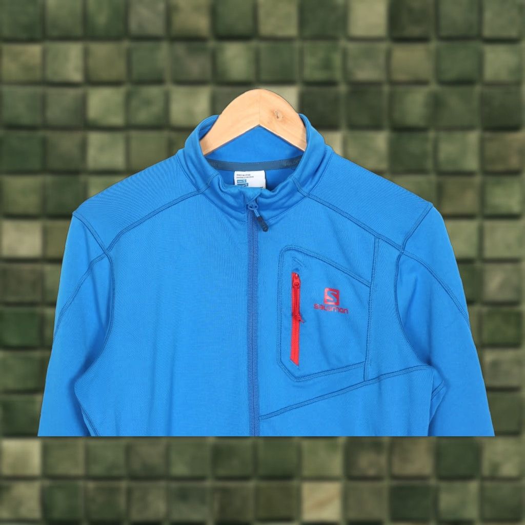 Salomon Salomon Advanced Skin Warm Mid Layer Sweatshirt Men S Blue Logo Zip Full Zip Regular Size S Size US S / EU 44-46 / 1 - 1 Thumbnail