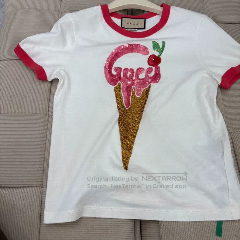 Gucci Gucci Printed round-neck cotton short sleeves Size S / US 4 / IT 40 - 1 Thumbnail