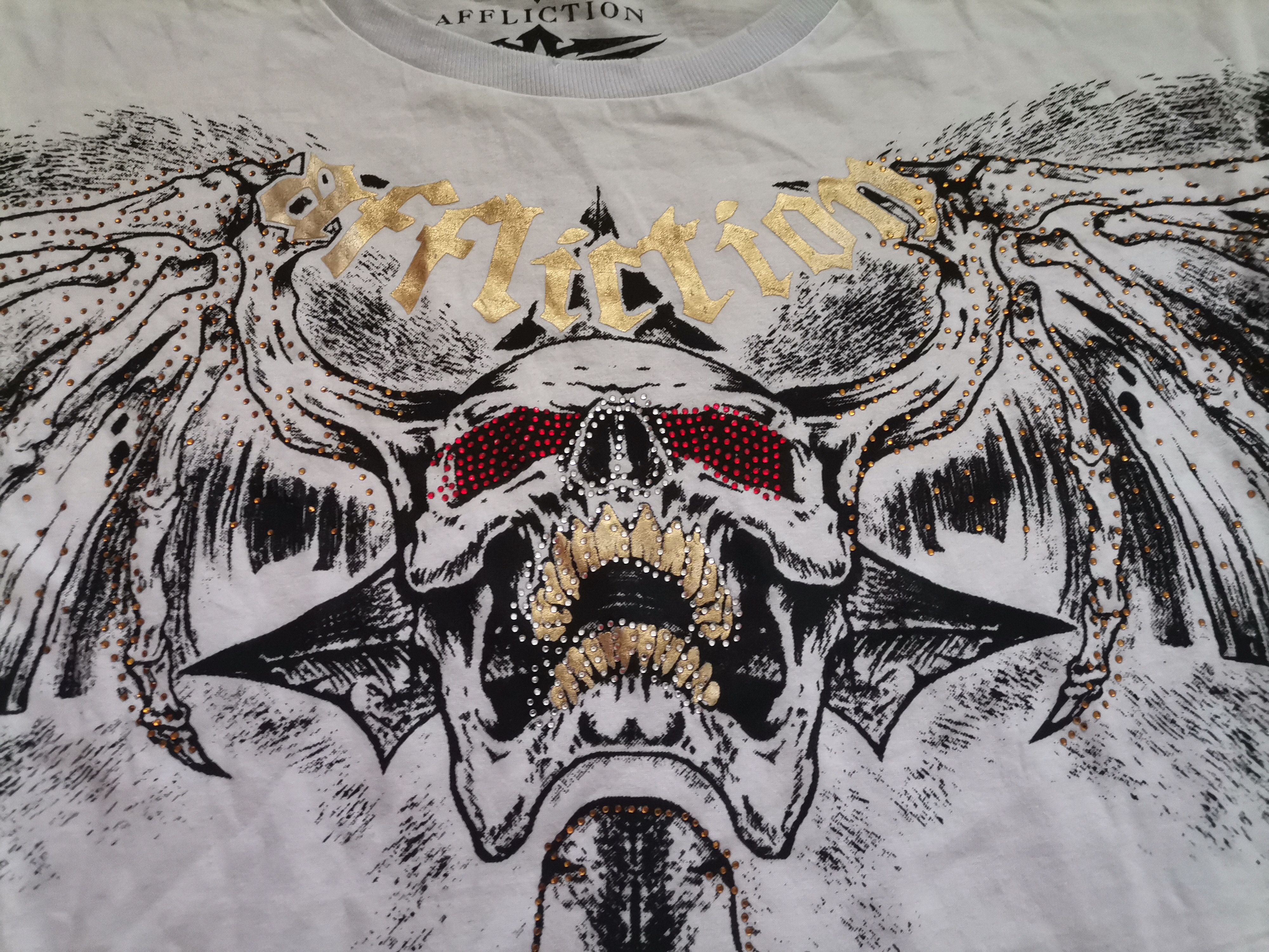 Affliction Affliction Distressed Skull Tee Size US L / EU 52-54 / 3 - 2 Thumbnail