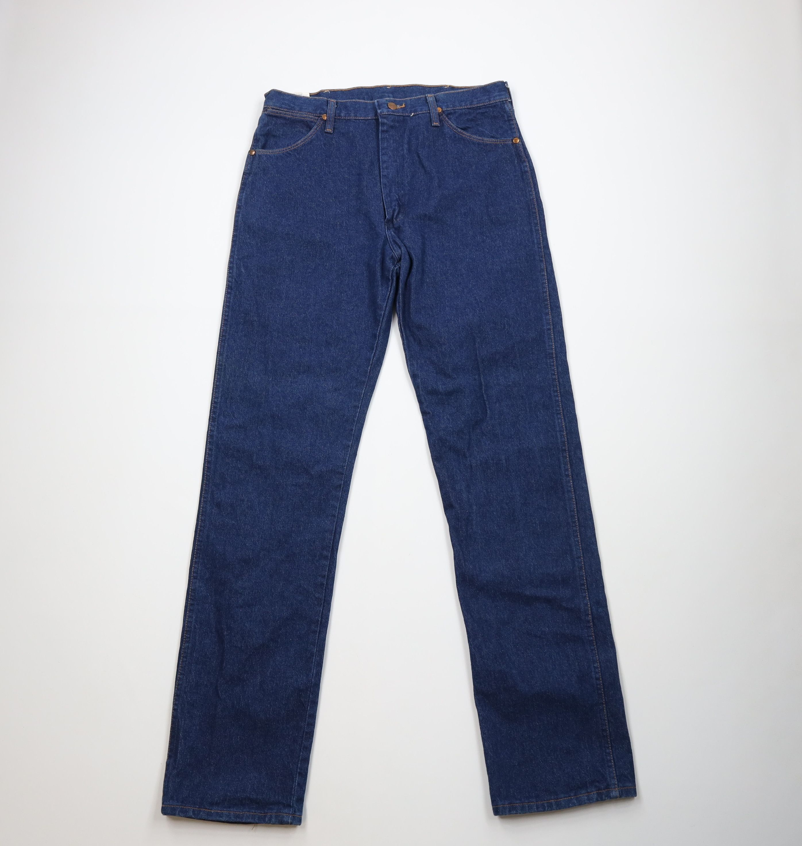 Wrangler Deadstock Vintage 90s Wrangler Fit Western Denim Jeans USA Size US 34 / EU 50 - 1 Thumbnail
