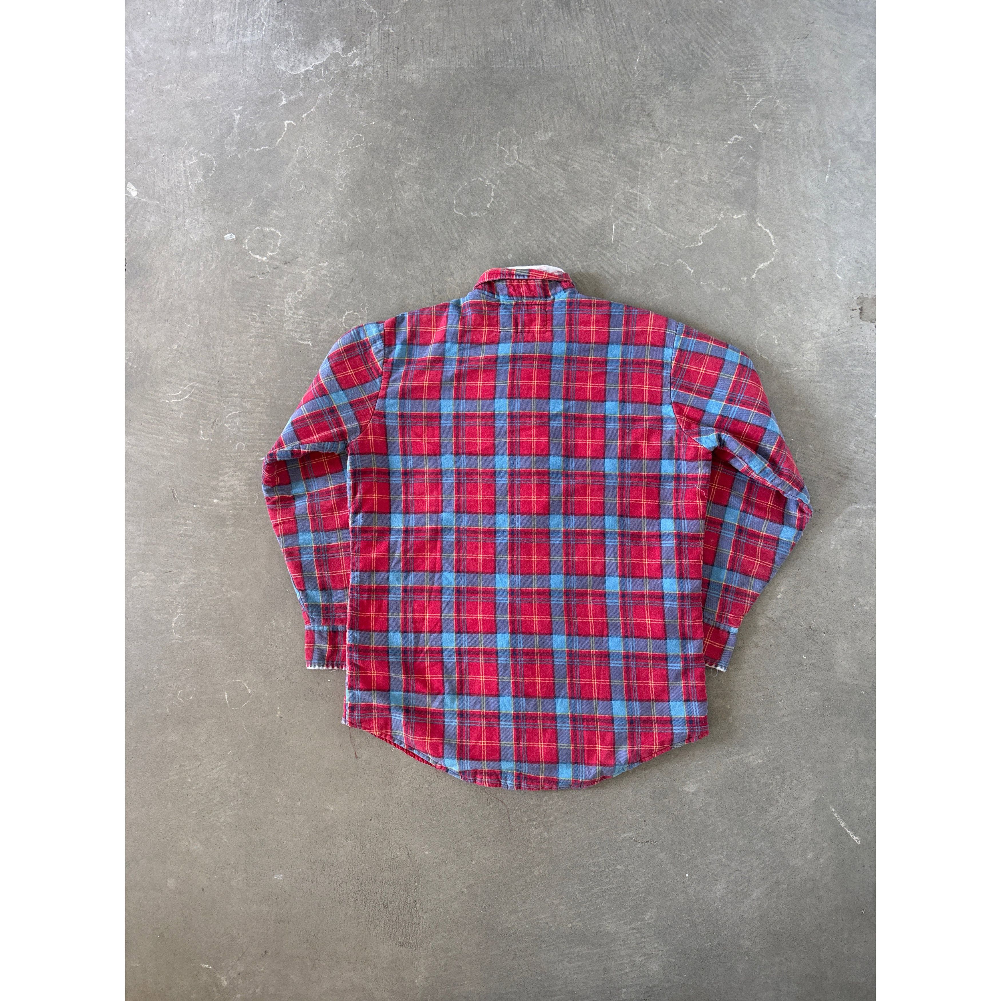 Vintage Vintage 90s Tradition Distressed Plaid Quilted Lined Flannel Size US M / EU 48-50 / 2 - 7 Thumbnail