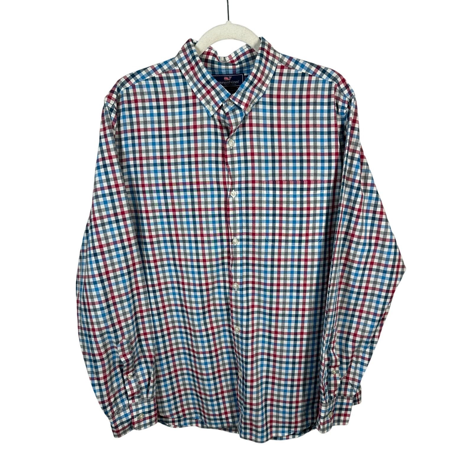 Vineyard Vines Vineyard Vines Men’s Large Check Dress Shirt Size US L / EU 52-54 / 3 - 1 Thumbnail