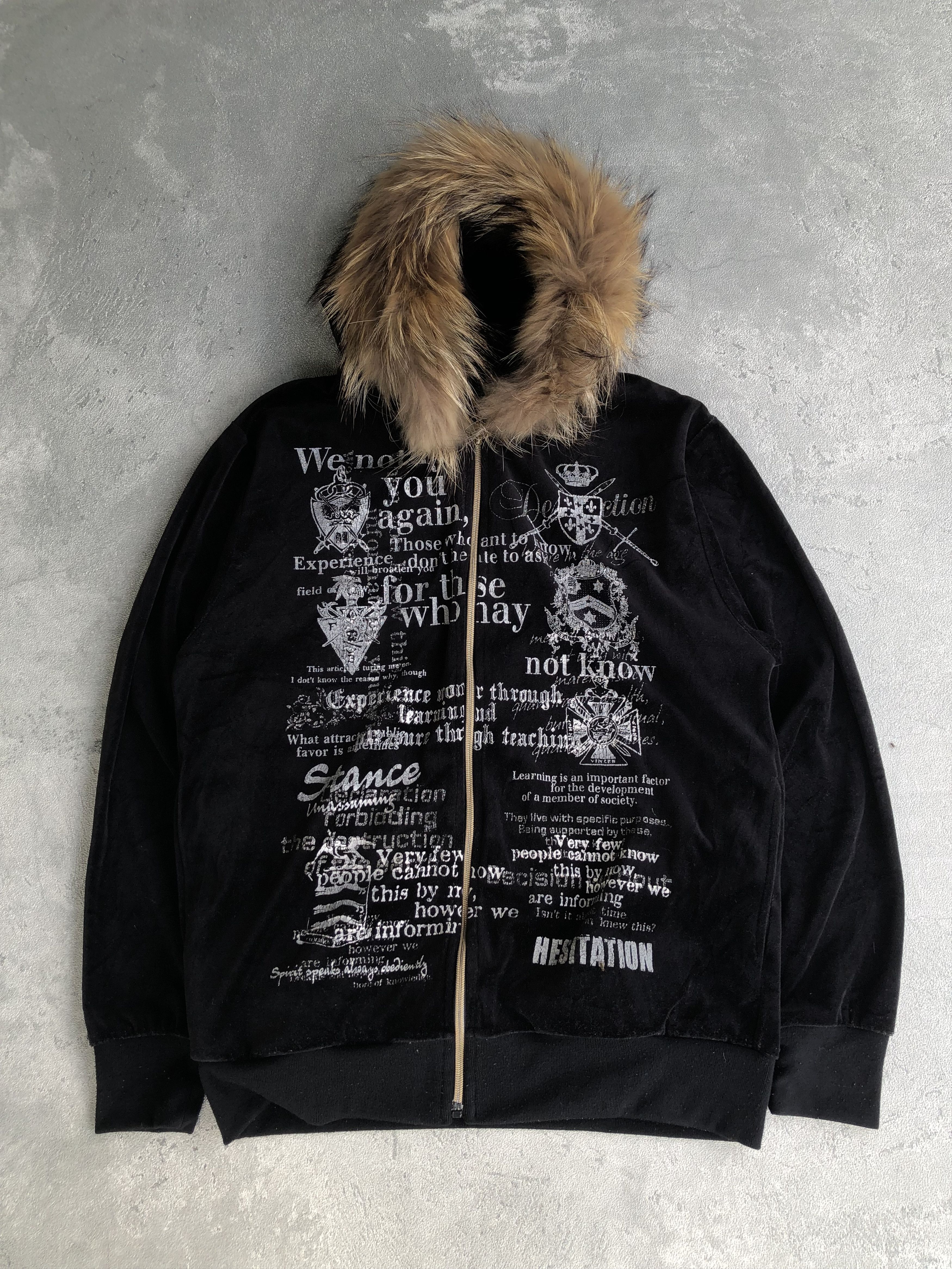 ジャケット・アウター nape_ foxfur hoodie LGB ifsixwasnine Strap Jacket LGB If Six Was Nine Style Faux Fur Zip Hood