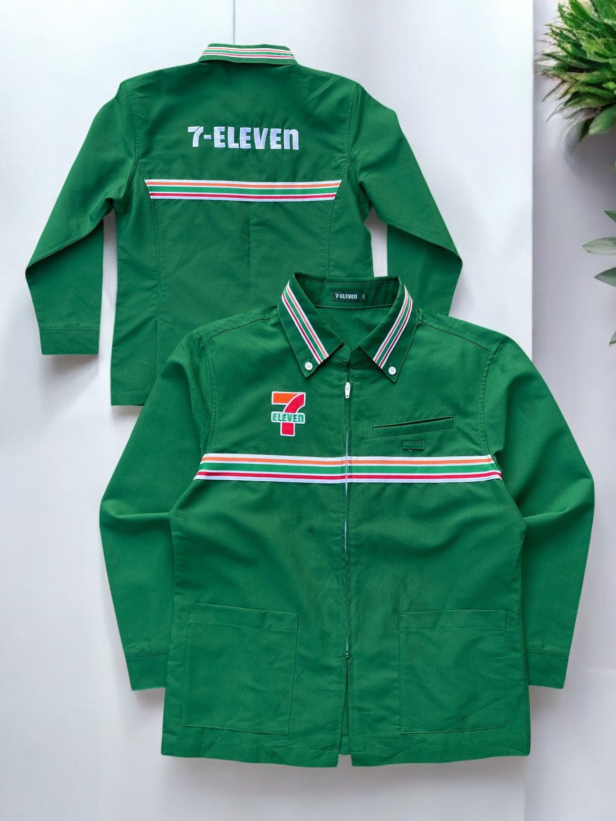 Japanese Brand × Vintage 🔥VINTAGE 7-ELEVEN UNIFORM SHIRT/JACKET ZIP UP Size US S / EU 44-46 / 1 - 1 Thumbnail