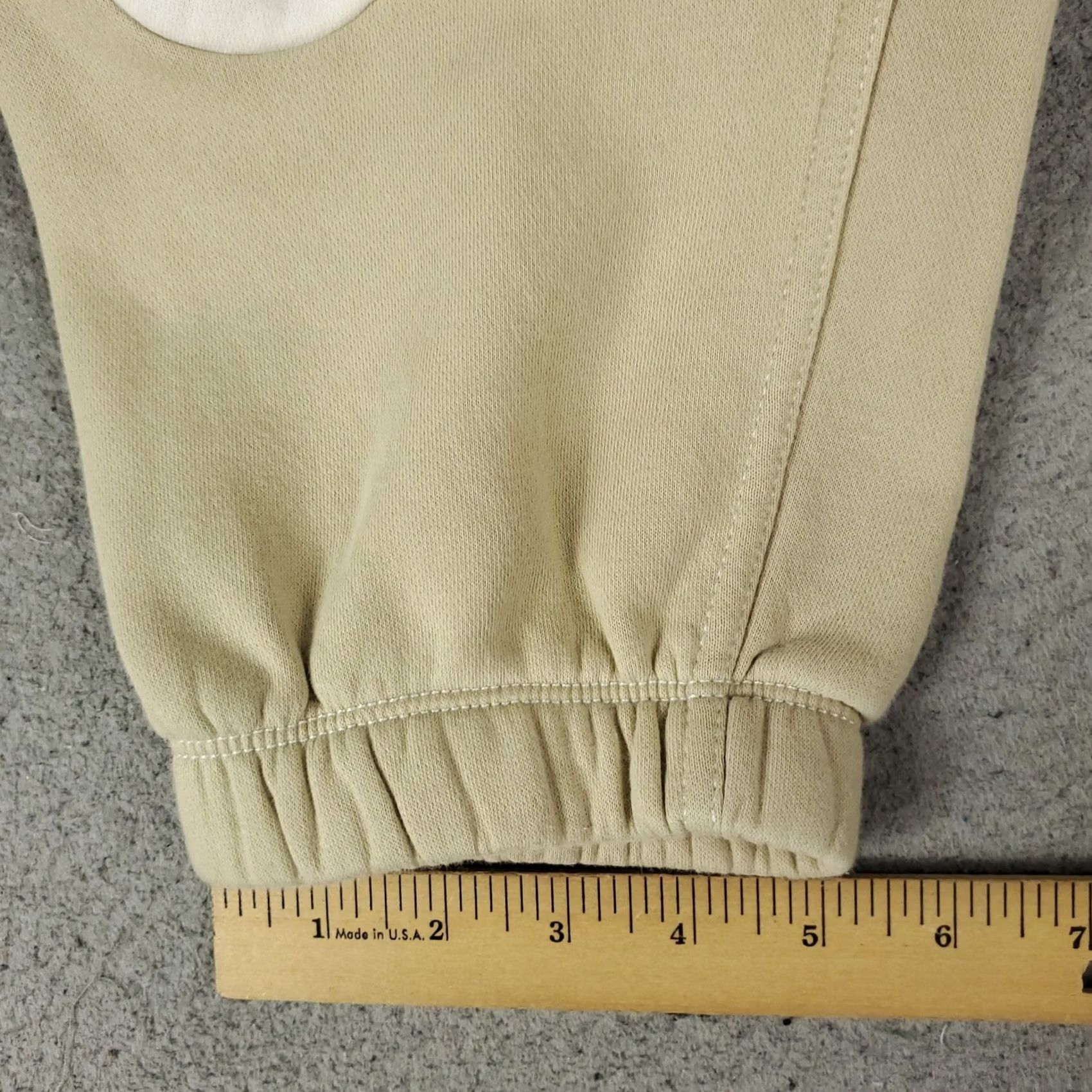 Nike Nike Pants Mens XS Beige Swoosh Track Joggers Sweatpants Regular Tapered Size US 27 - 6 Thumbnail