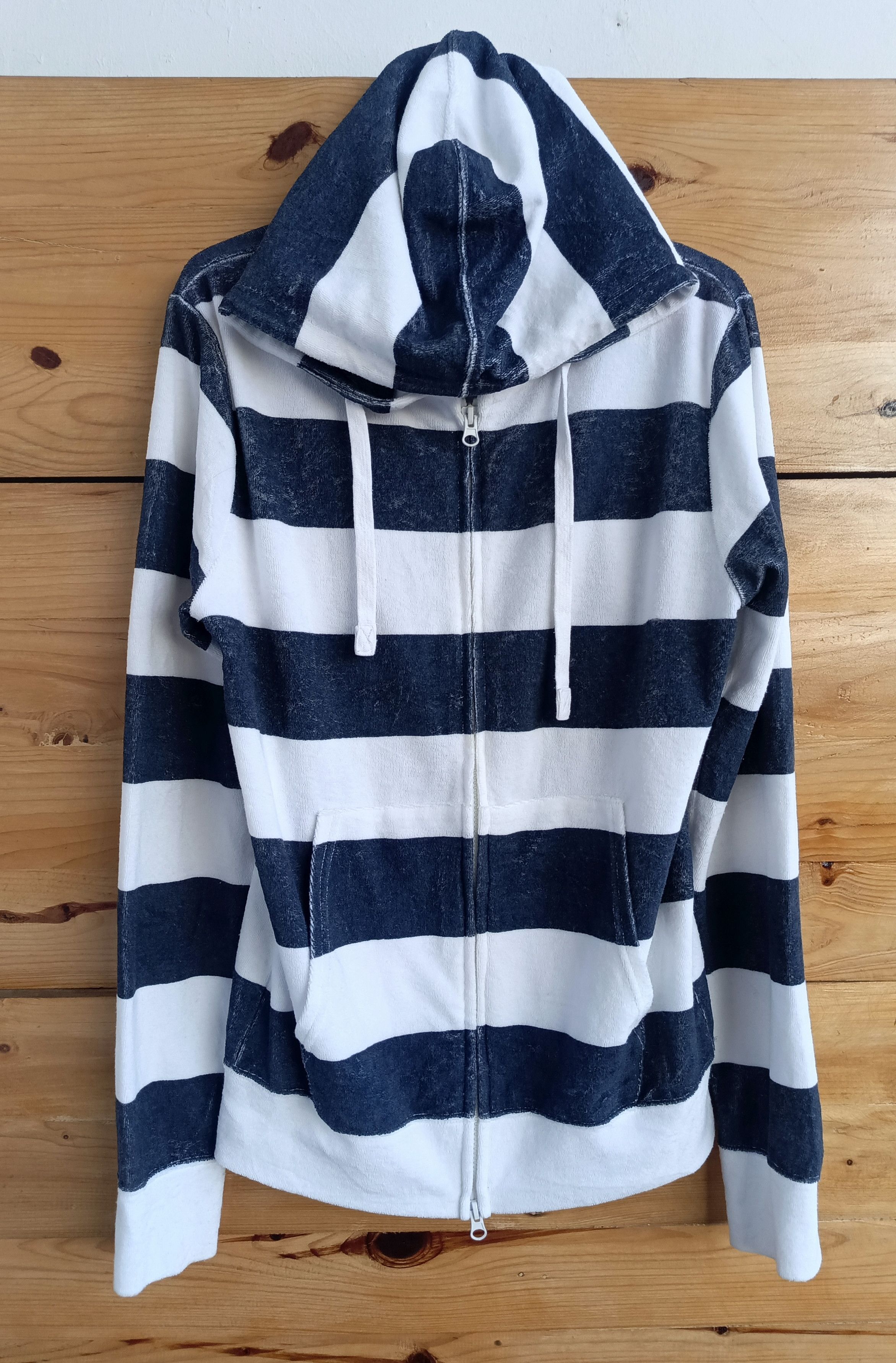 Mari's Rock Striped Fur Velvet Hoodie Size US M / EU 48-50 / 2 - 3 Thumbnail